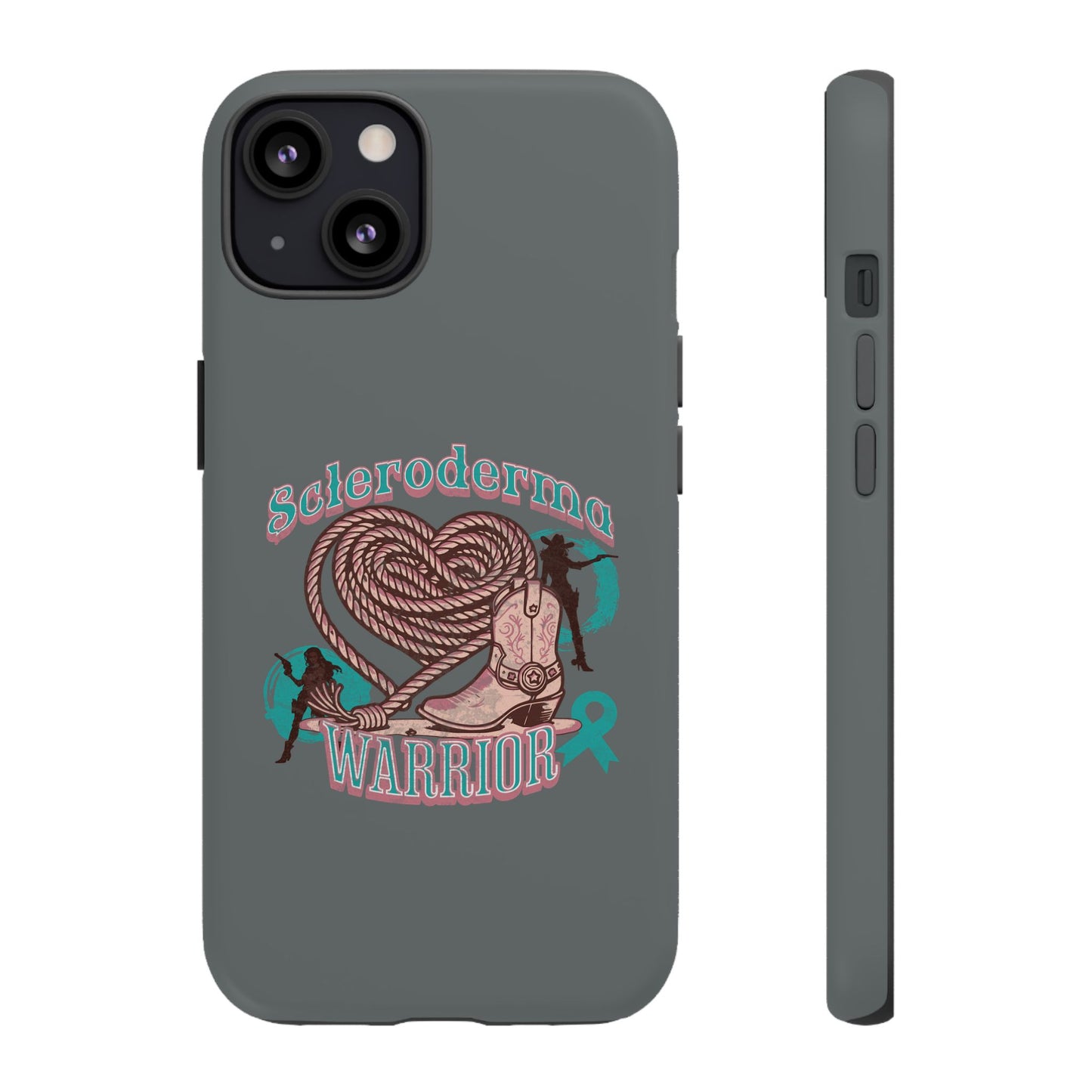 Scleroderma warrior phone case, iPhone case, valentine rodeo themed