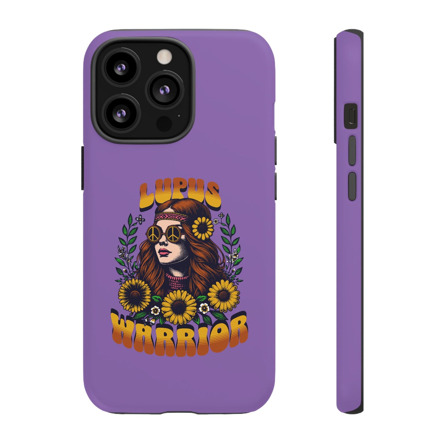 Lupus Warrior Phone Case - Stylish Purple Floral Design for Advocates