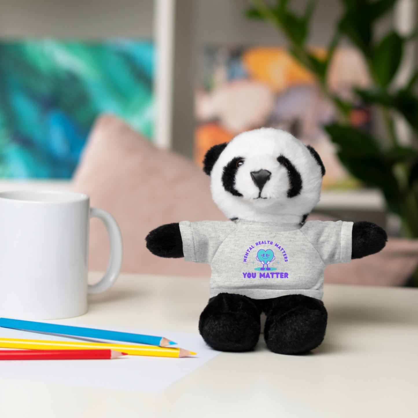 Mental Health Awareness Stuffed Animals with Tee