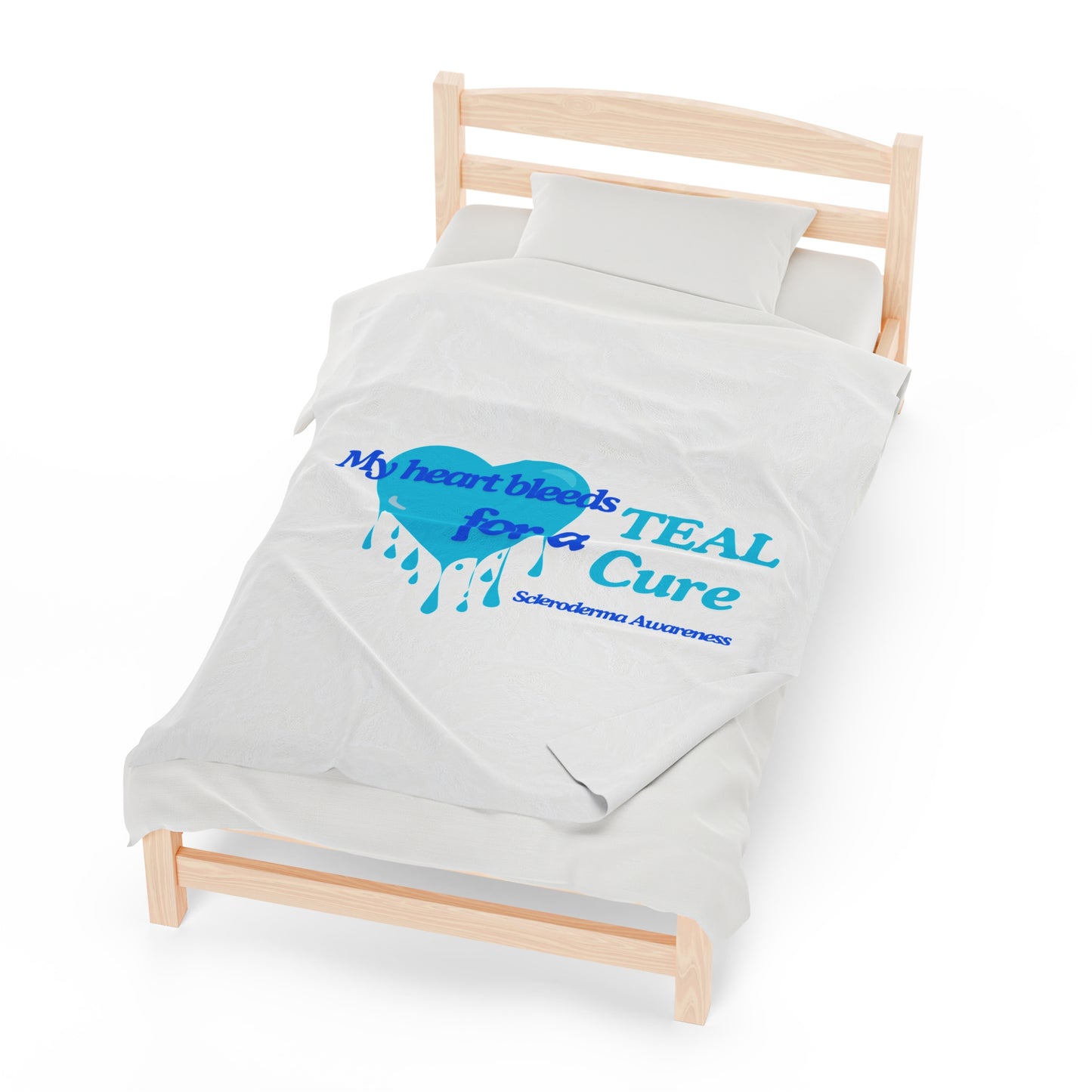 Velveteen Plush Blanket Scleroderma Awareness