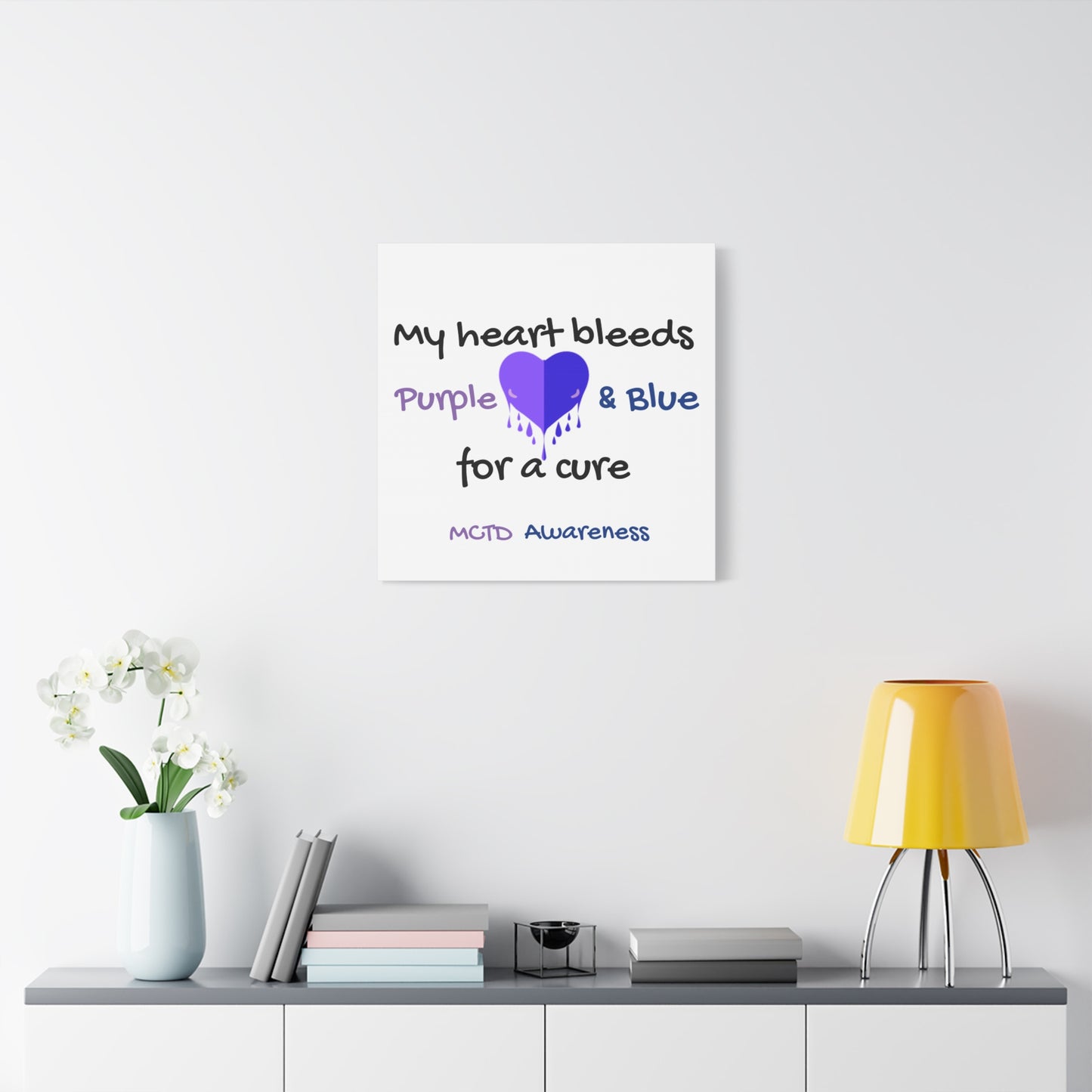 MCTD Awareness Home Decor Matte Canvas, Stretched, 1.25"