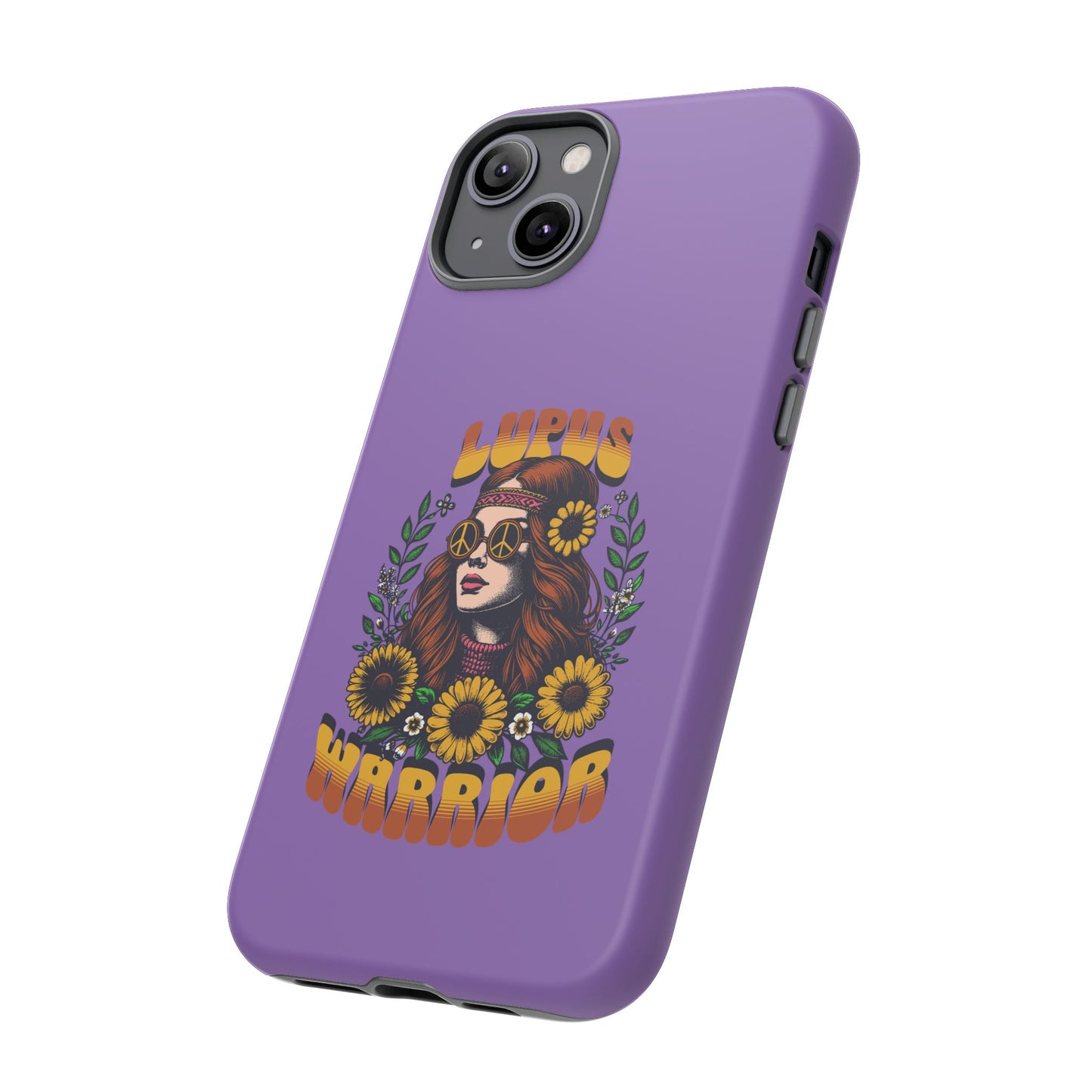 Lupus Warrior Phone Case - Stylish Purple Floral Design for Advocates