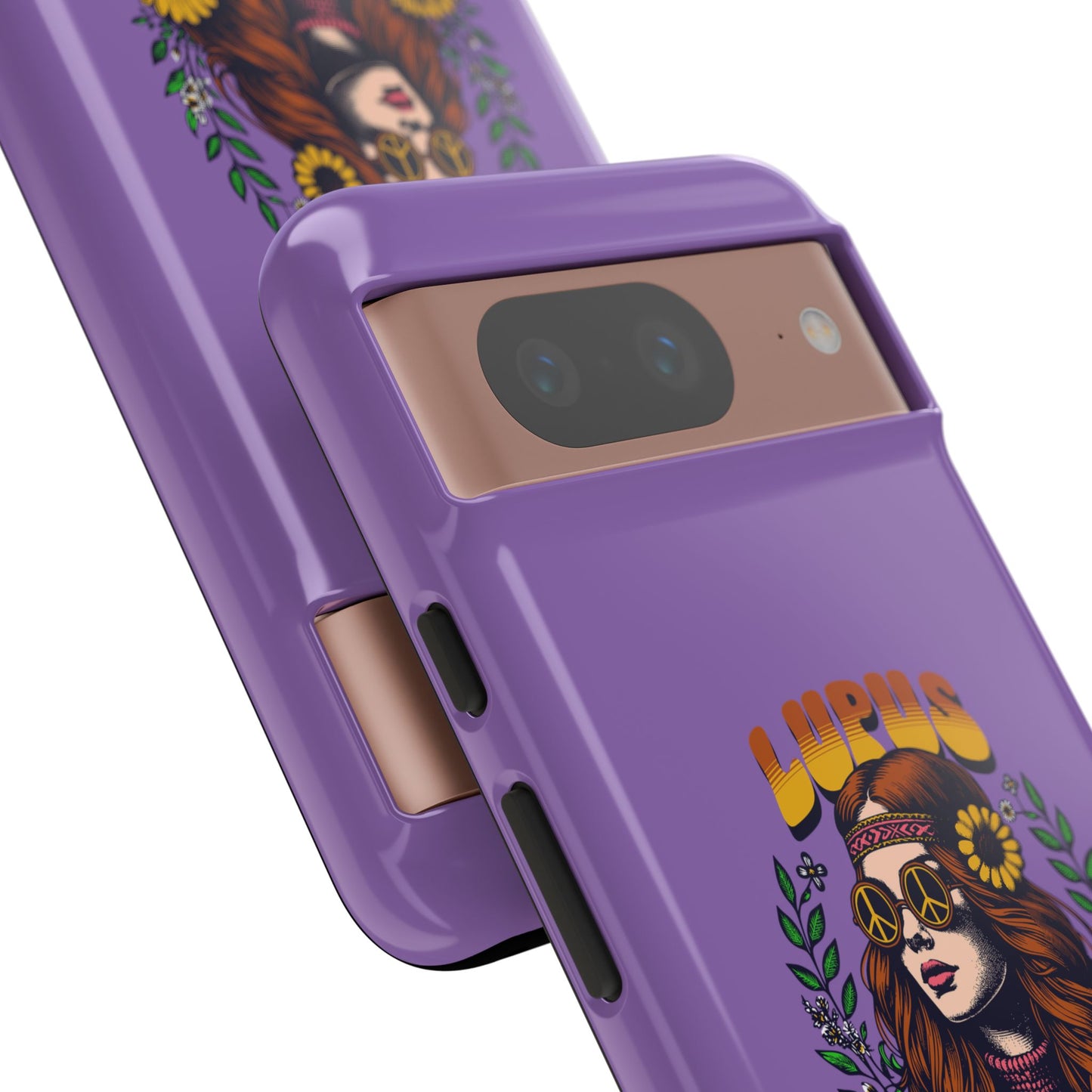 Lupus Warrior Phone Case - Stylish Purple Floral Design for Advocates
