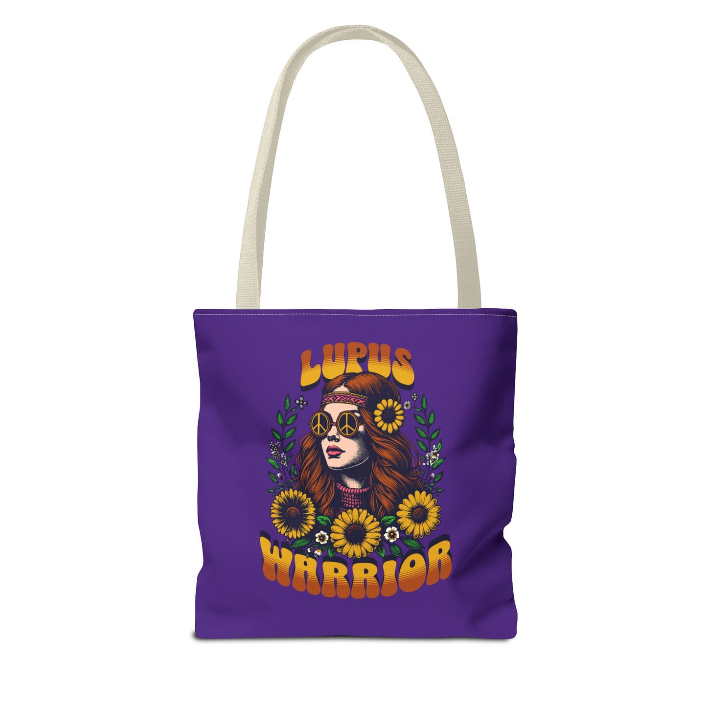 Lupus Warrior Tote Bag - Empowering Floral Design for Awareness and Support