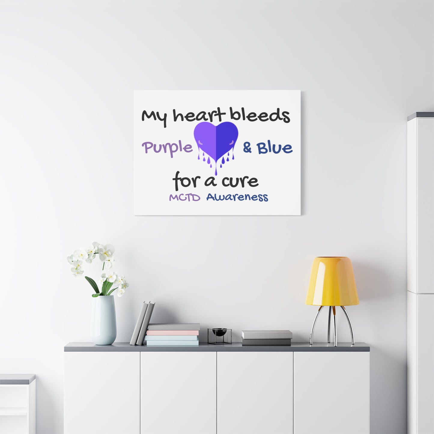 MCTD Awareness Home Decor Matte Canvas, Stretched, 1.25"