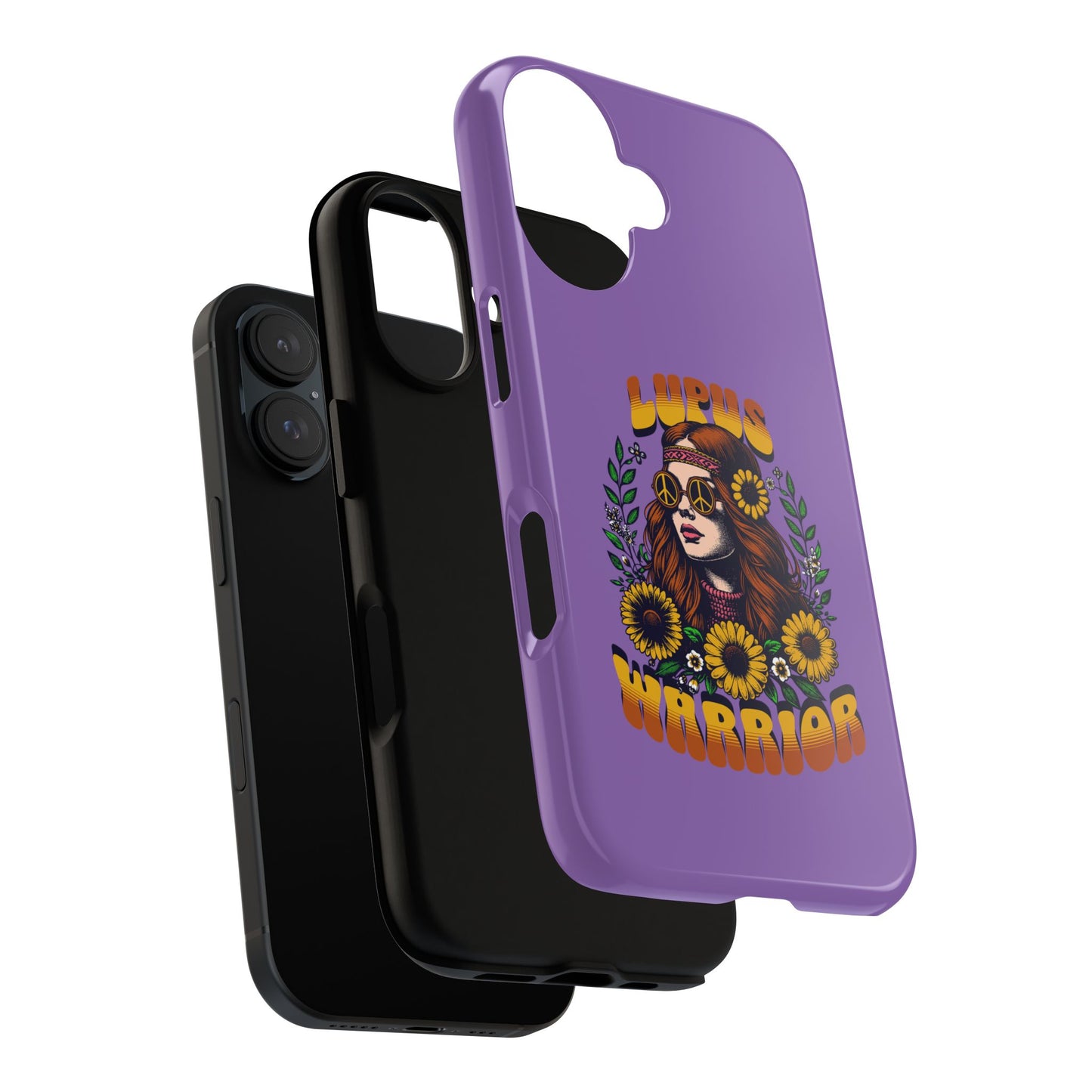 Lupus Warrior Phone Case - Stylish Purple Floral Design for Advocates