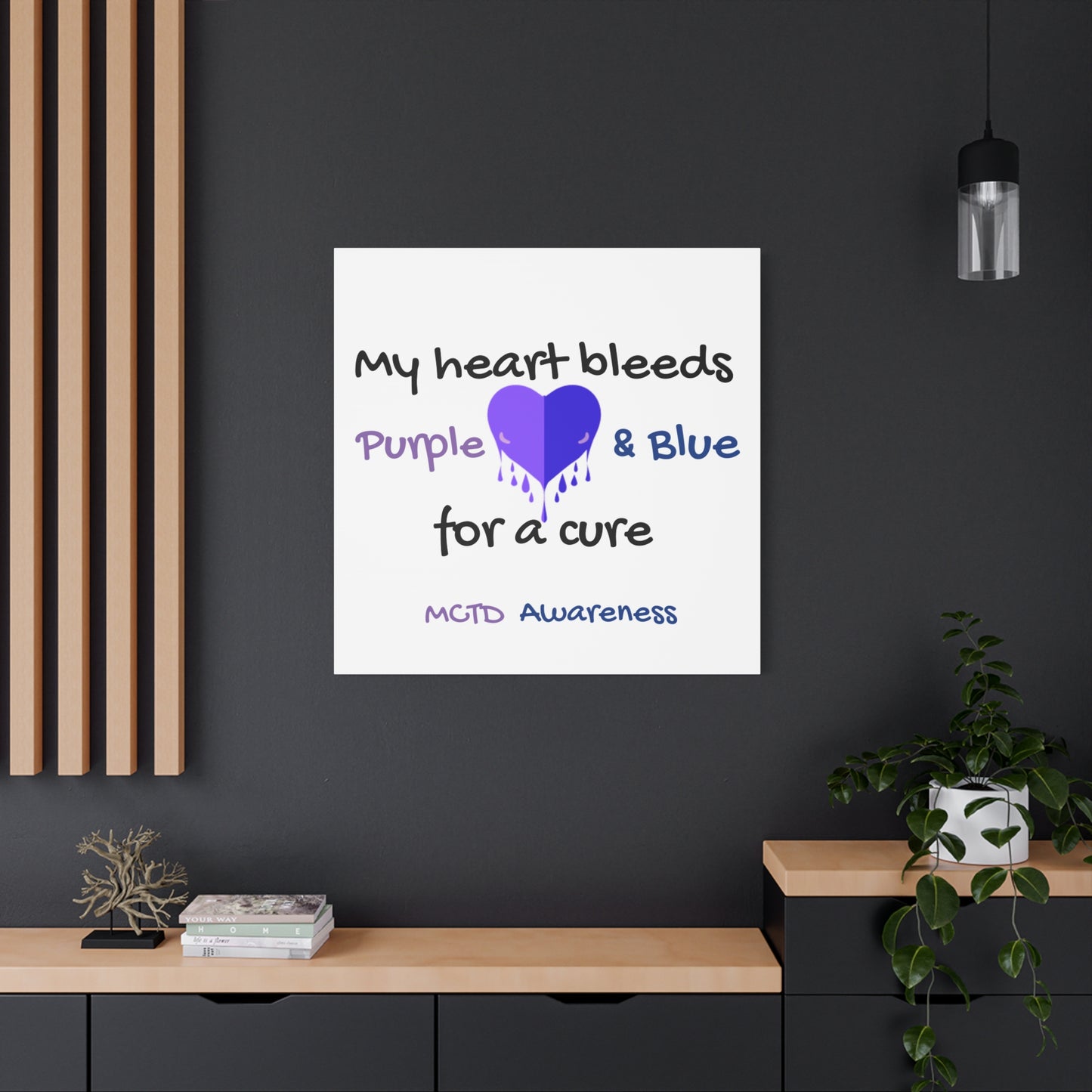 MCTD Awareness Home Decor Matte Canvas, Stretched, 1.25"