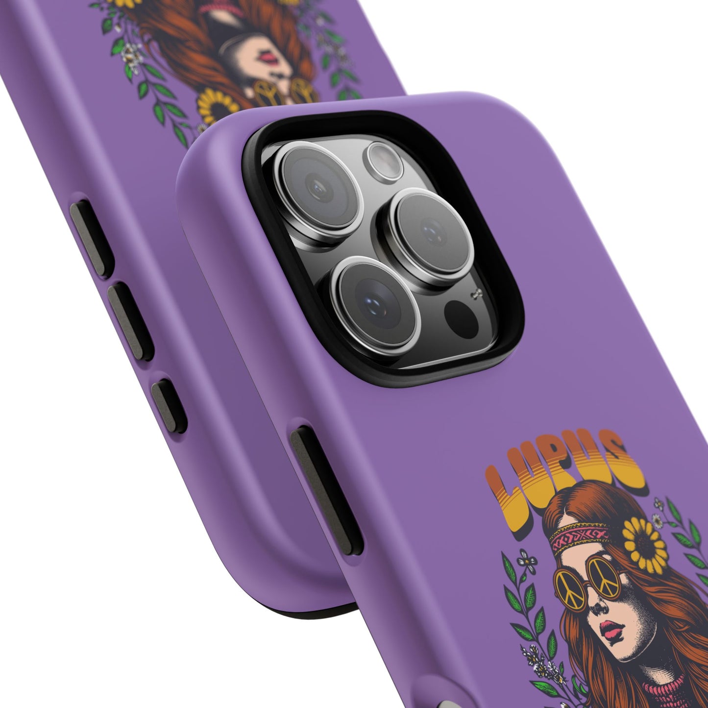 Lupus Warrior Phone Case - Stylish Purple Floral Design for Advocates