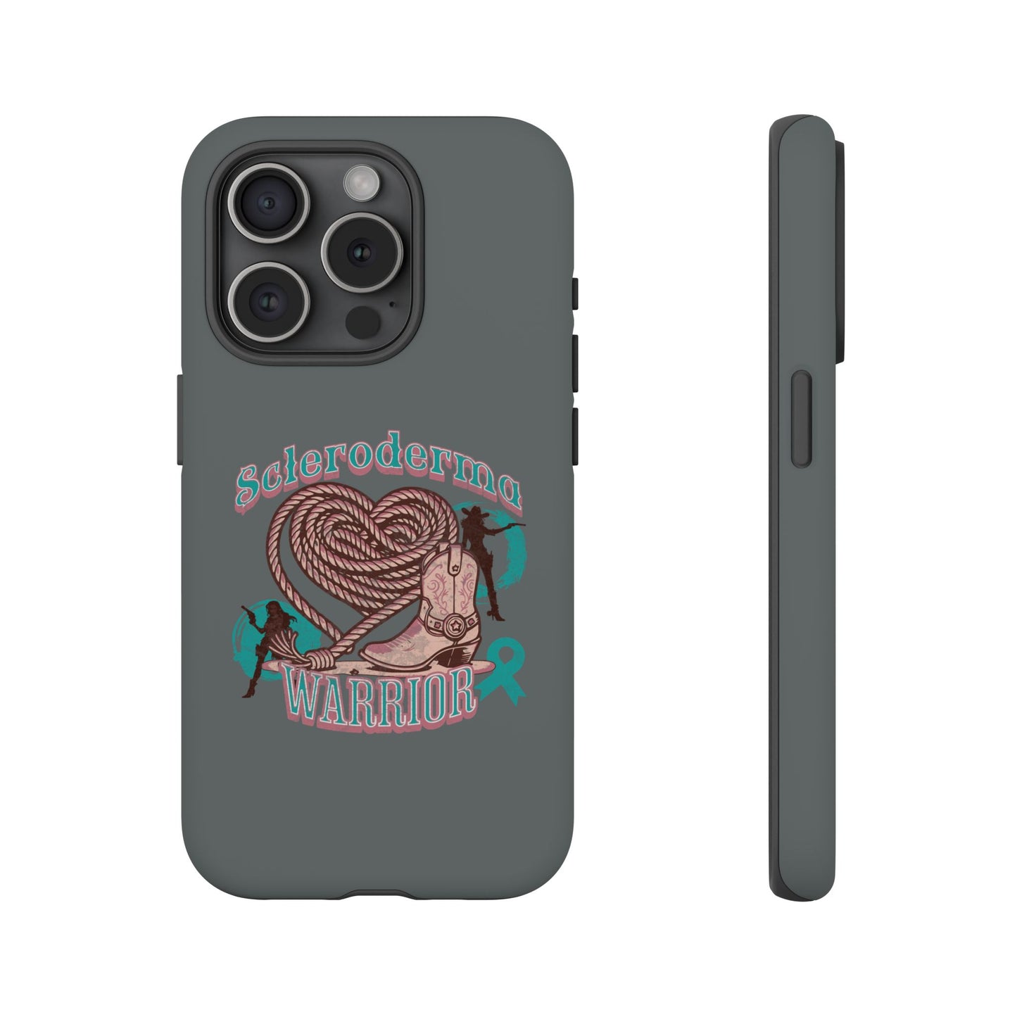 Scleroderma warrior phone case, iPhone case, valentine rodeo themed