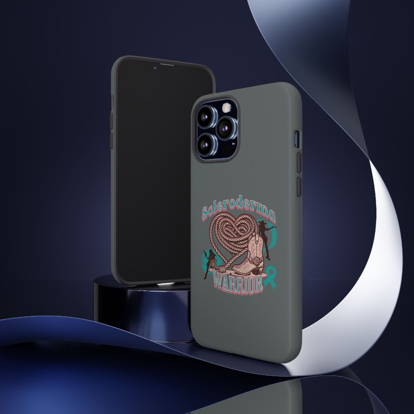 Scleroderma warrior phone case, iPhone case, valentine rodeo themed