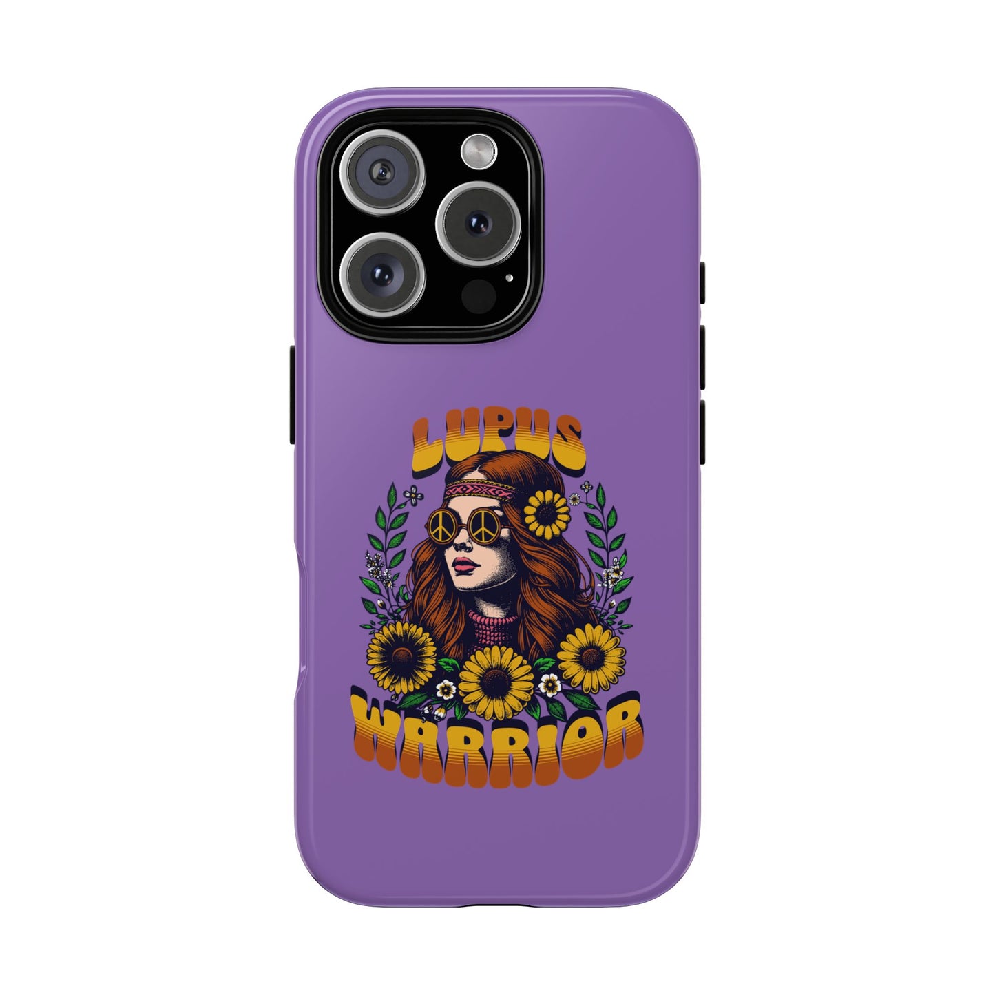 Lupus Warrior Phone Case - Stylish Purple Floral Design for Advocates