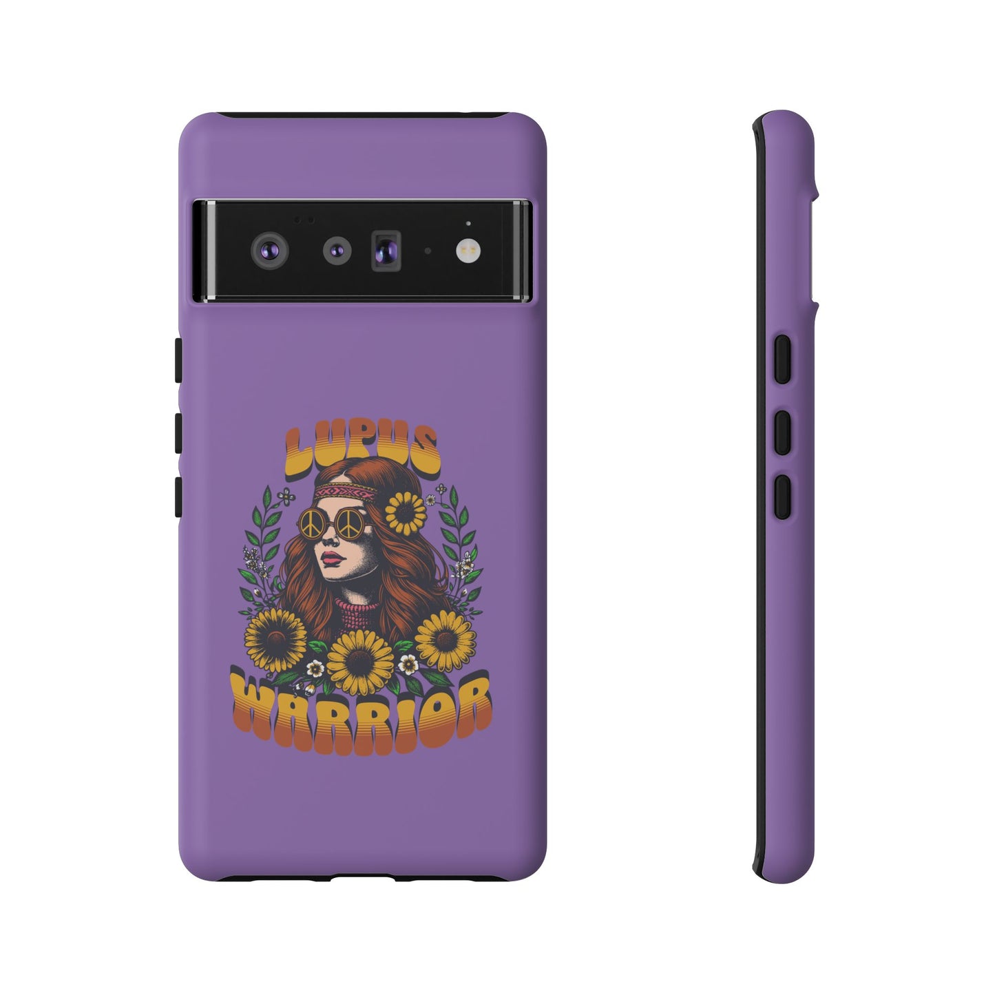 Lupus Warrior Phone Case - Stylish Purple Floral Design for Advocates