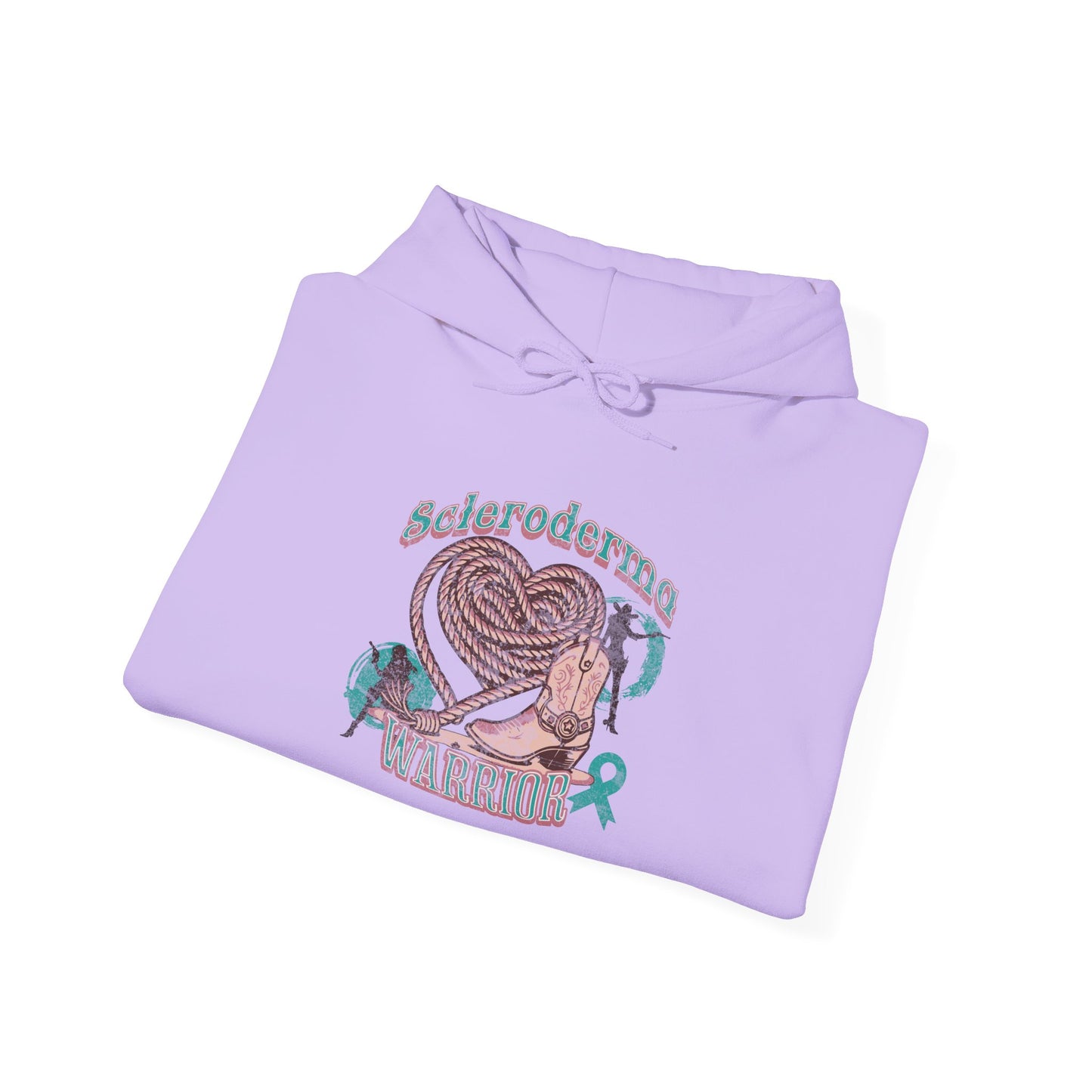 Scleroderma Warrior Valentine Western Themed Unisex Hoodie Hooded Sweatshirt