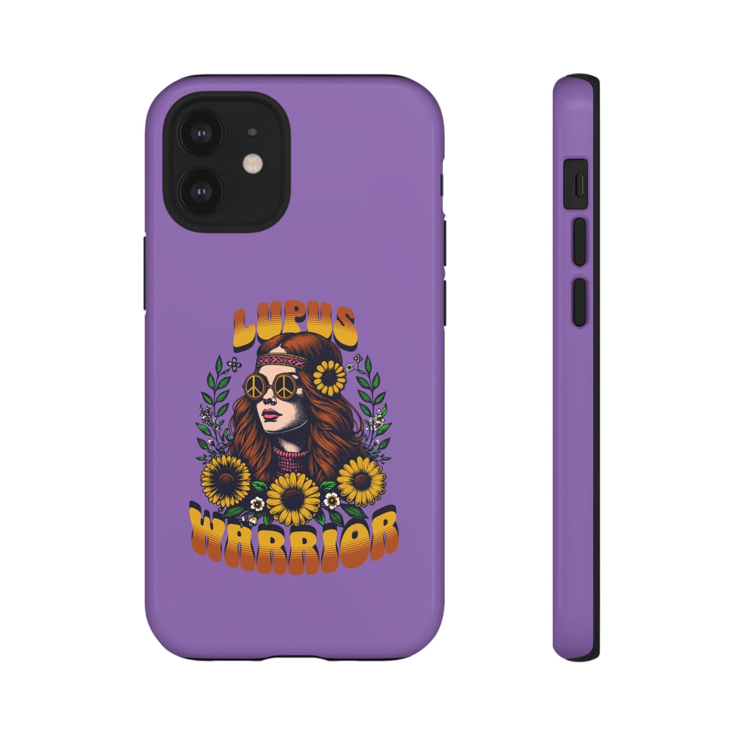 Lupus Warrior Phone Case - Stylish Purple Floral Design for Advocates