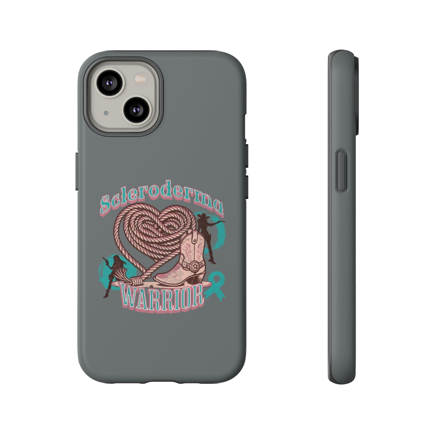 Scleroderma warrior phone case, iPhone case, valentine rodeo themed