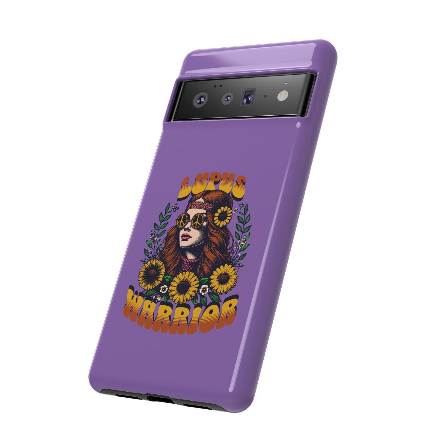 Lupus Warrior Phone Case - Stylish Purple Floral Design for Advocates