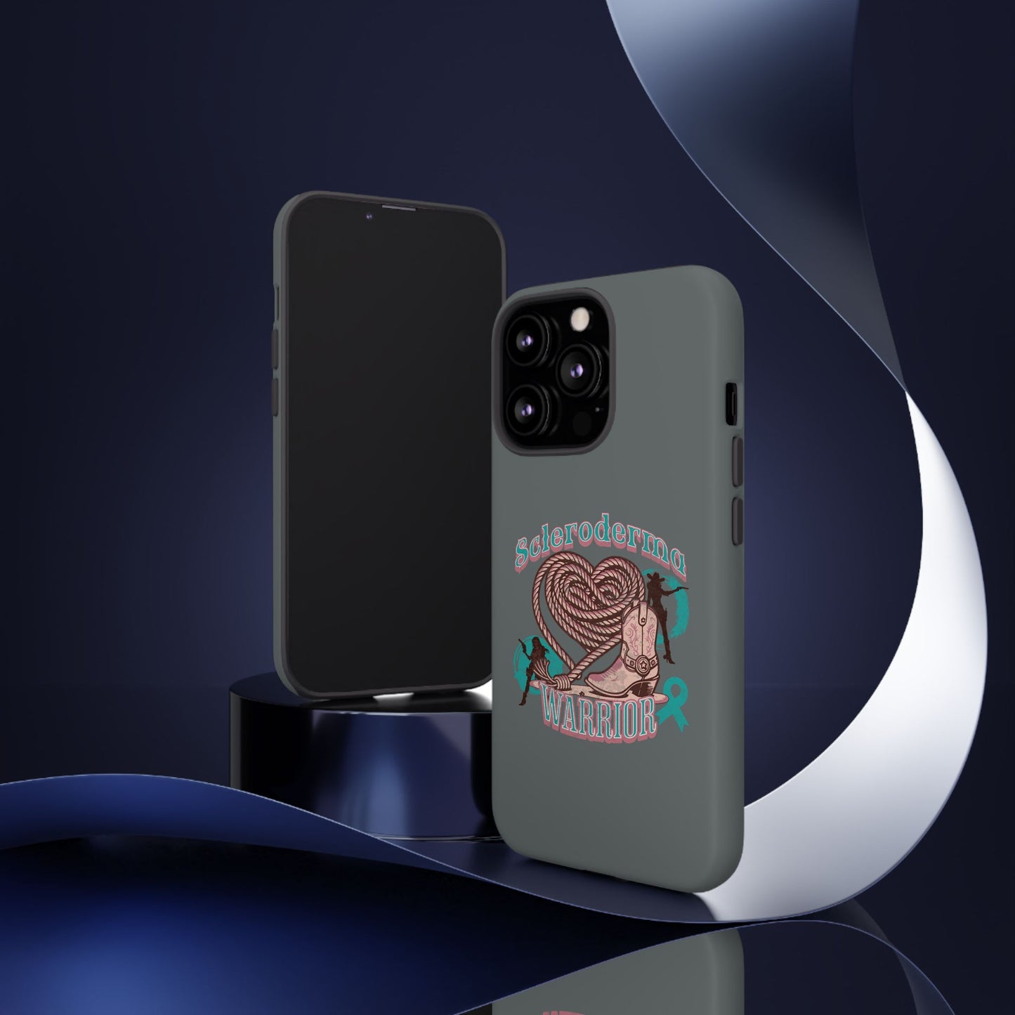 Scleroderma warrior phone case, iPhone case, valentine rodeo themed
