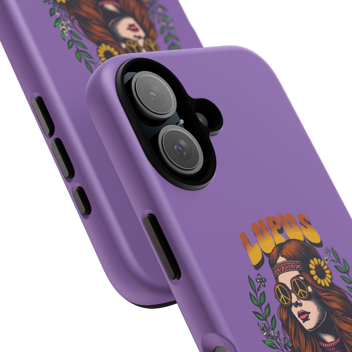 Lupus Warrior Phone Case - Stylish Purple Floral Design for Advocates