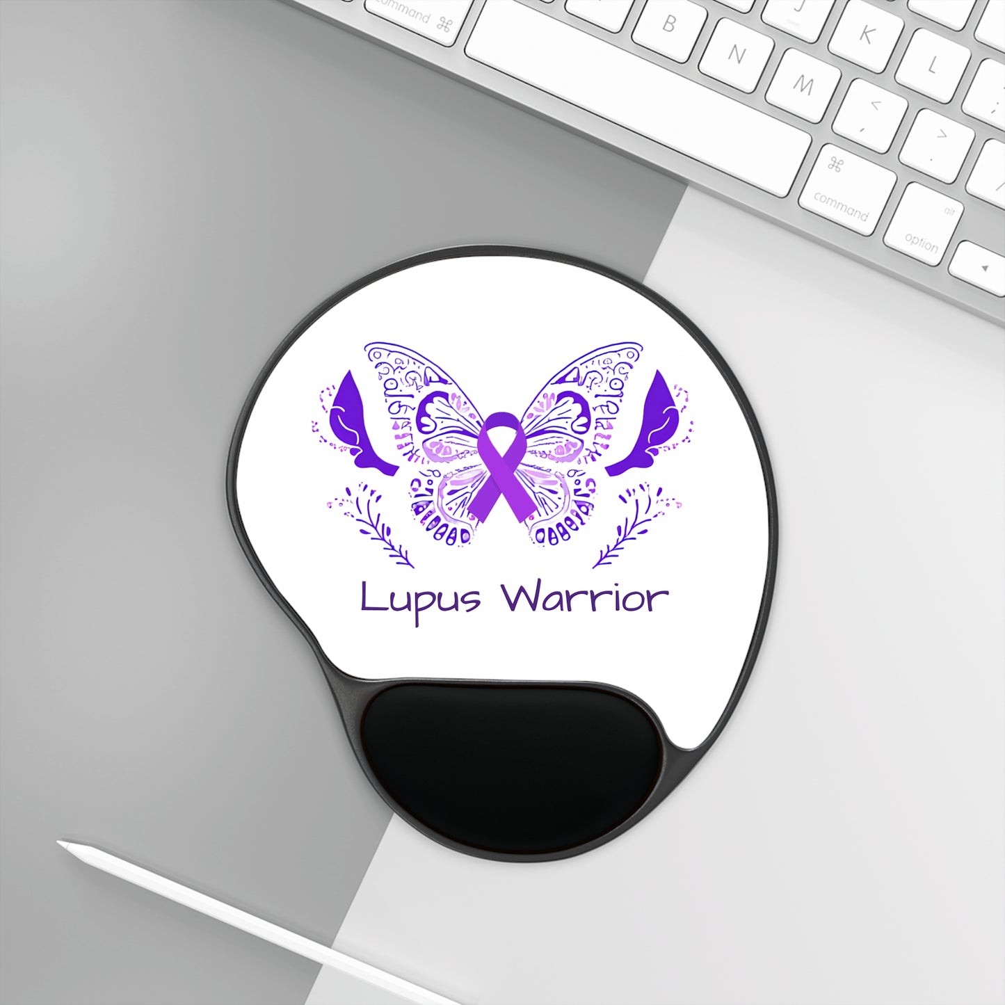 Lupus Warrior Carpal Tunnel Mouse Pad With Wrist Rest