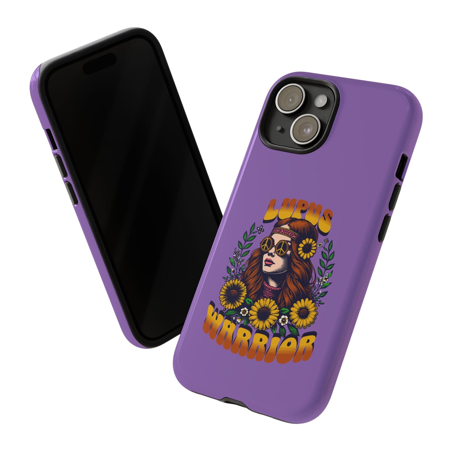 Lupus Warrior Phone Case - Stylish Purple Floral Design for Advocates