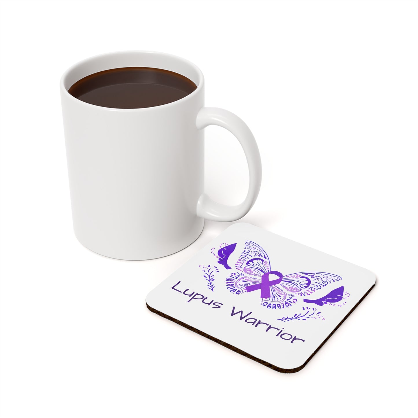 Lupus Warrior Home Decor Cork Back Coaster