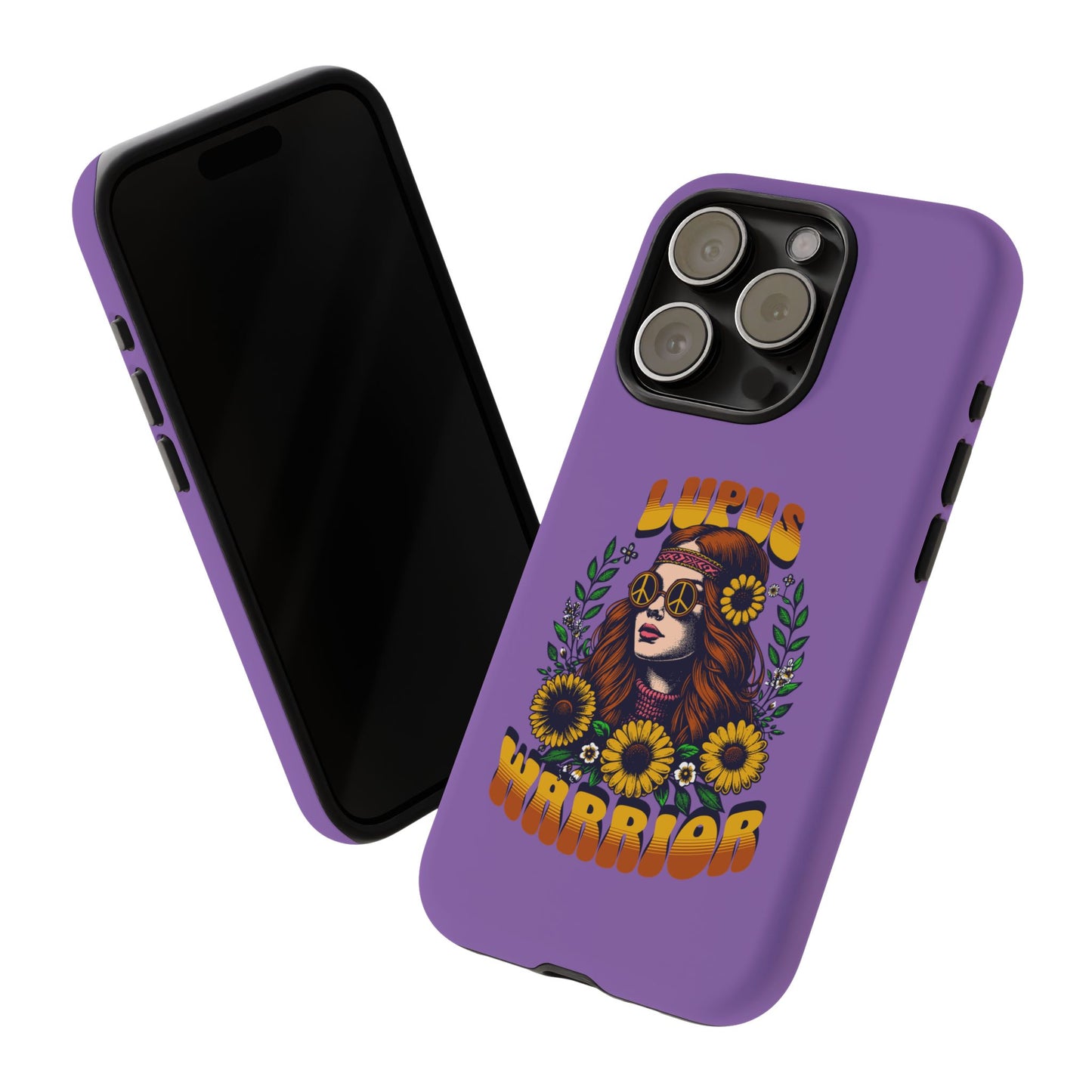 Lupus Warrior Phone Case - Stylish Purple Floral Design for Advocates
