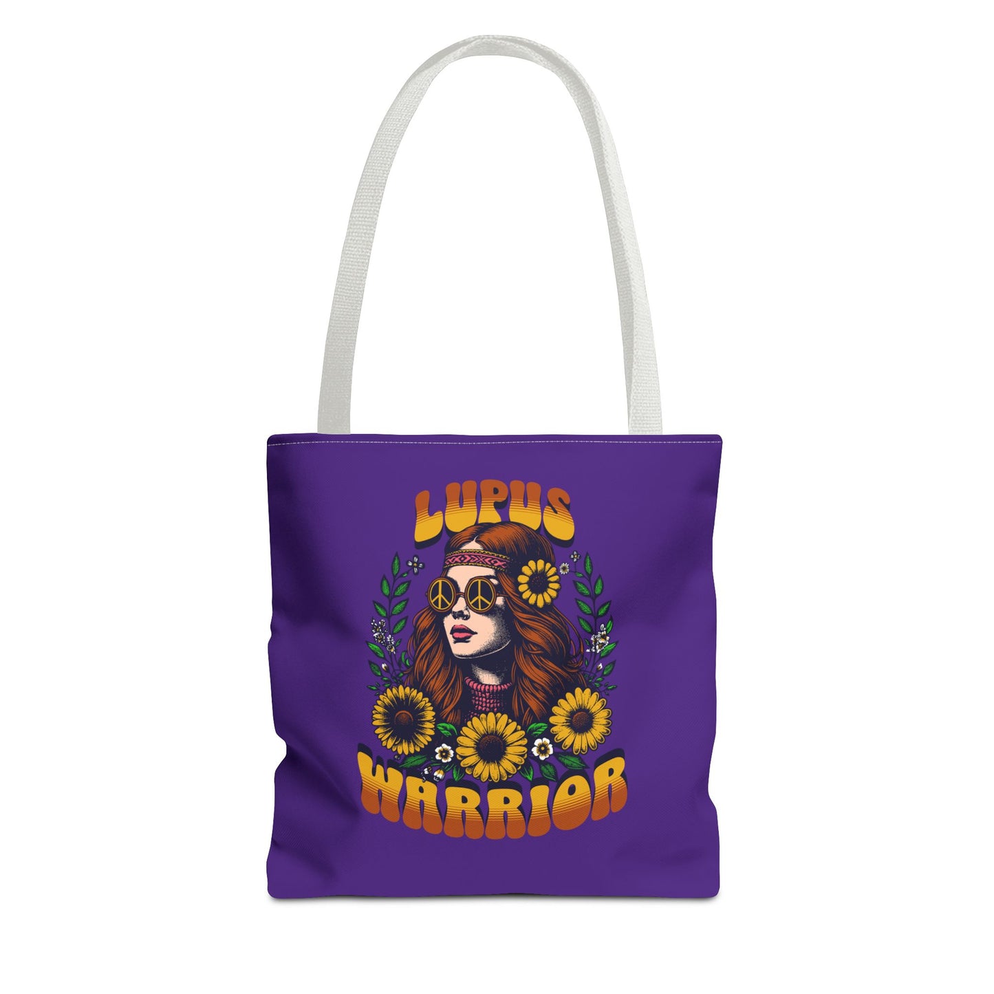 Lupus Warrior Tote Bag - Empowering Floral Design for Awareness and Support