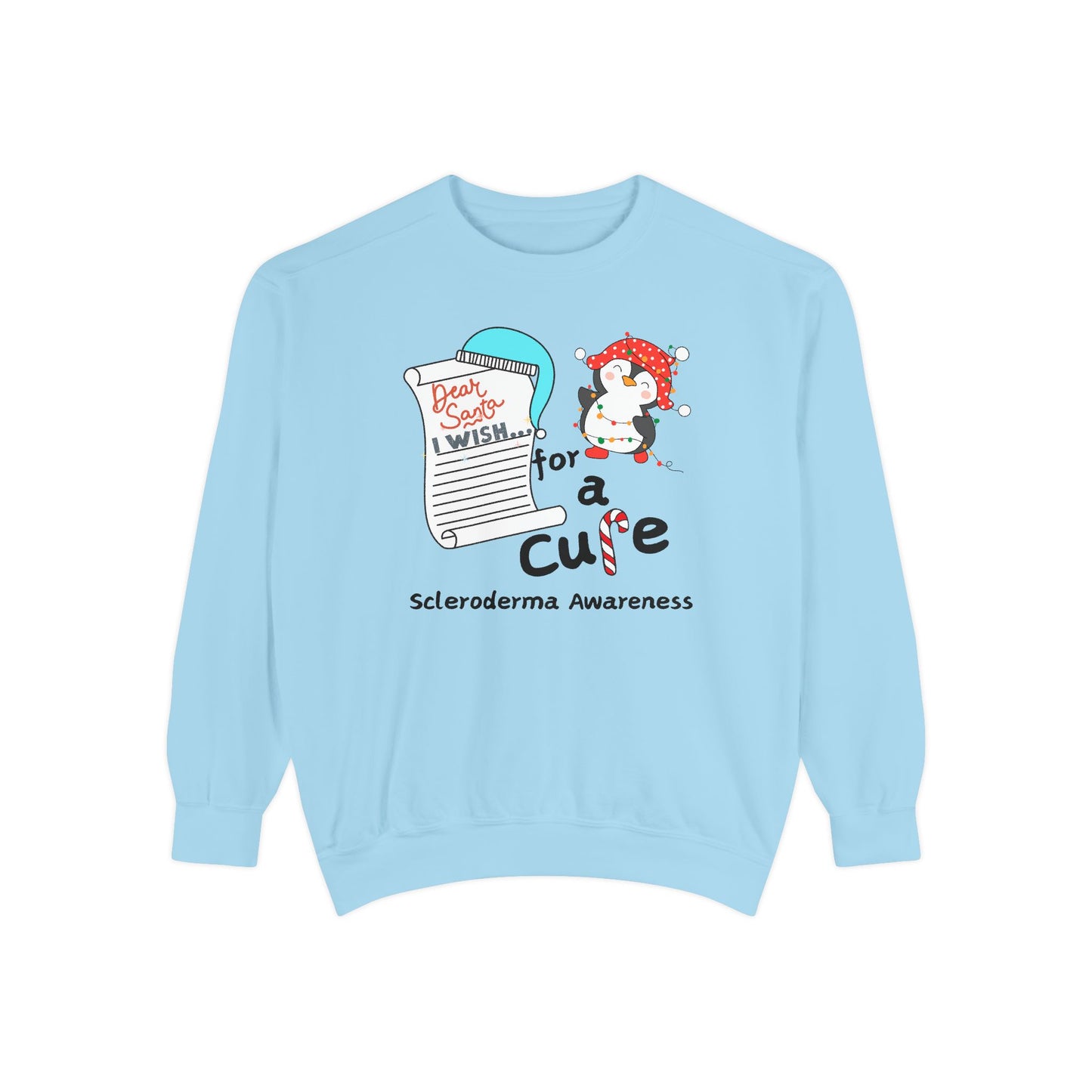 Unisex Garment-Dyed Sweatshirt, Scleroderma Awareness, Holiday Gift Ideas