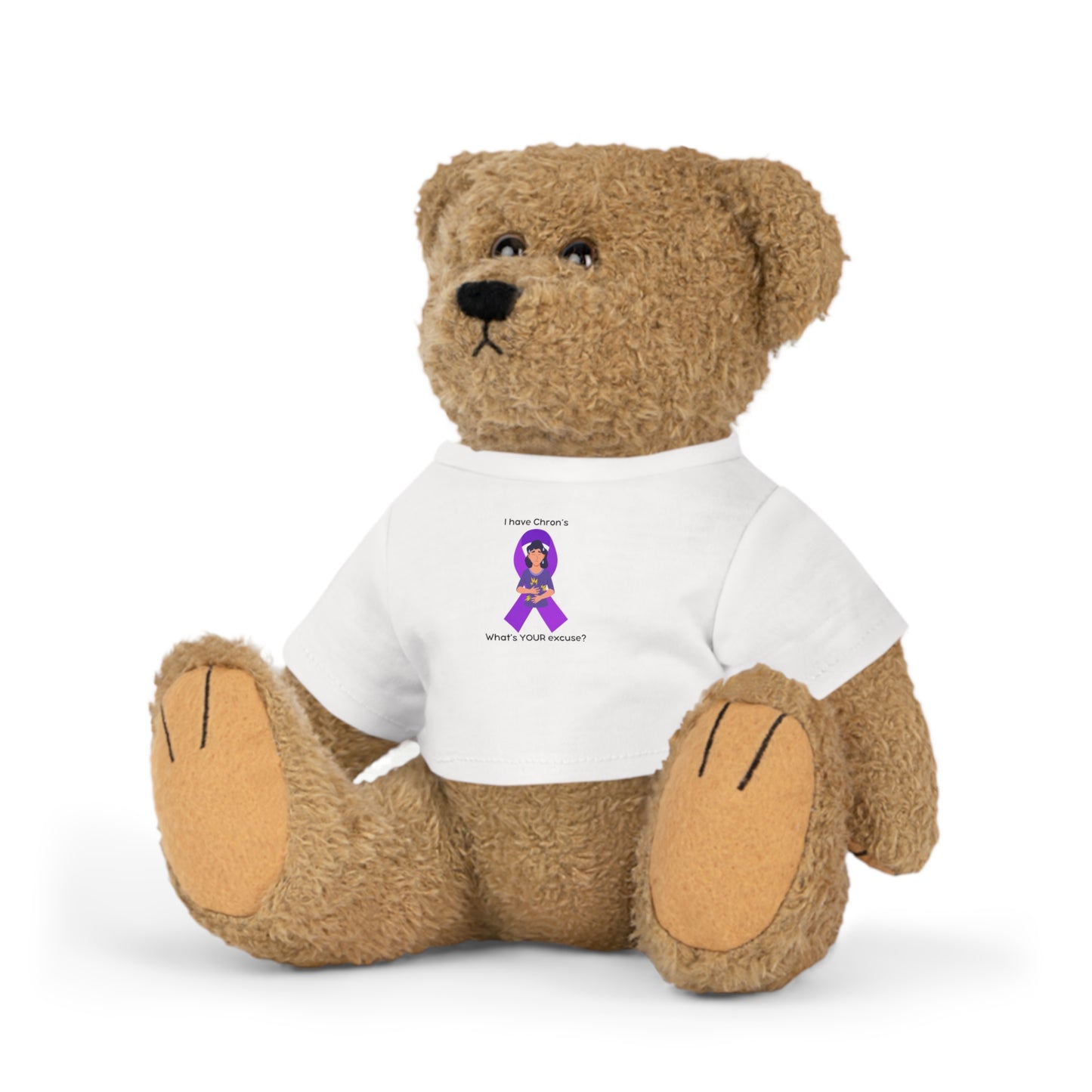 Chron's Disease Awareness Plush Toy with T-Shirt