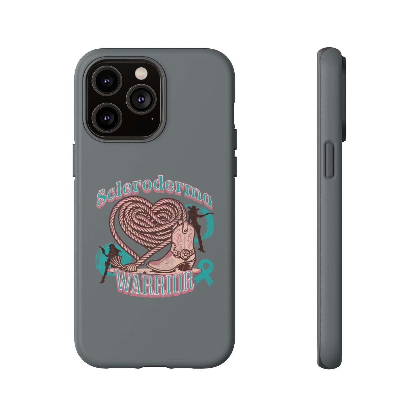 Scleroderma warrior phone case, iPhone case, valentine rodeo themed