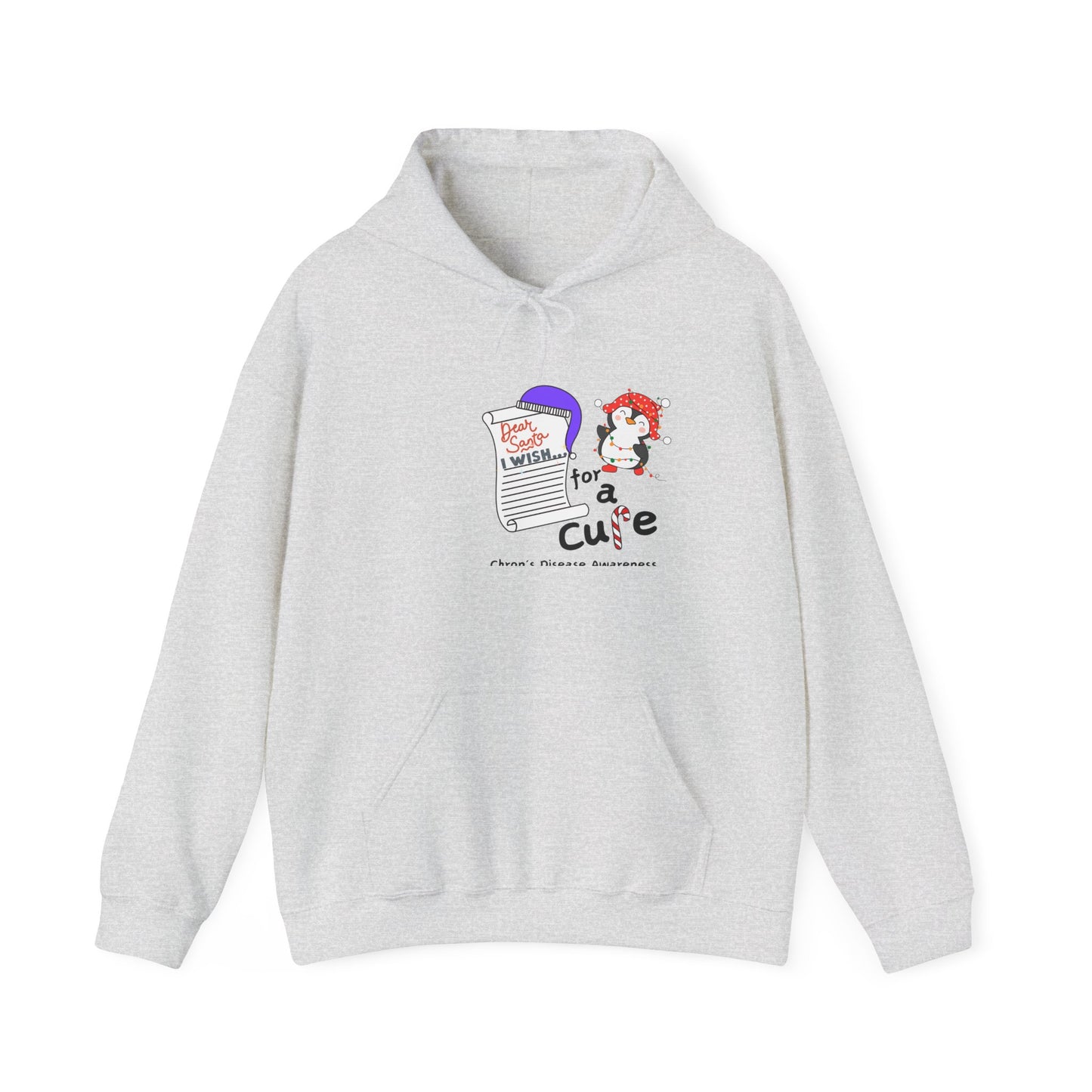 Unisex Hooded Sweatshirt, Chron's Disease Awareness Hoodie, Holiday Gift Ideas