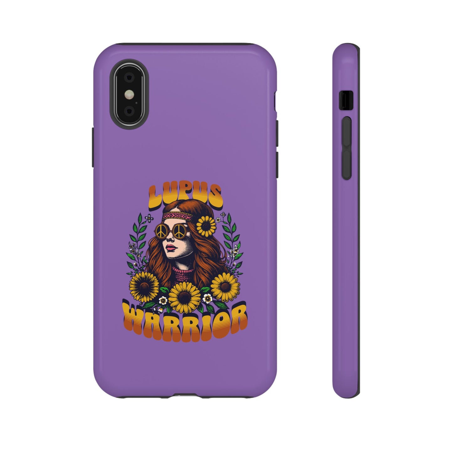 Lupus Warrior Phone Case - Stylish Purple Floral Design for Advocates