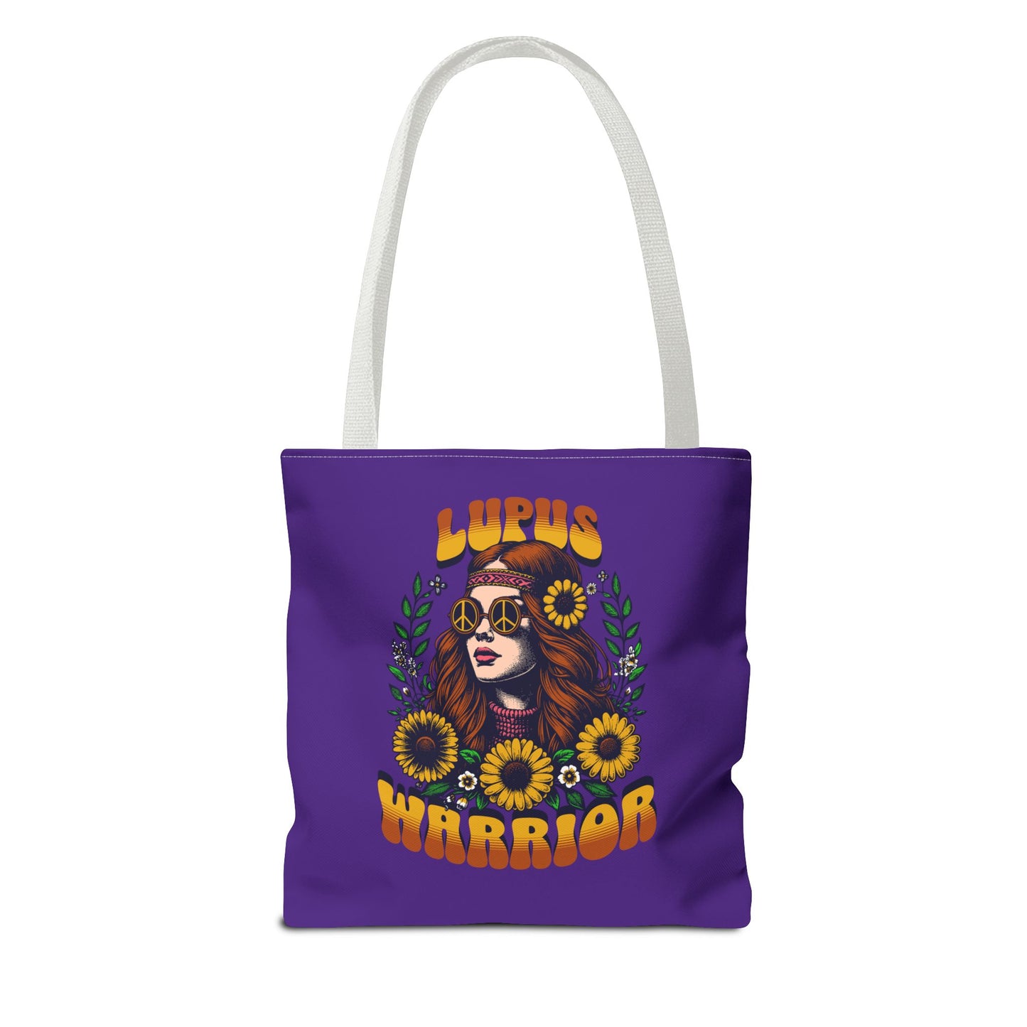 Lupus Warrior Tote Bag - Empowering Floral Design for Awareness and Support
