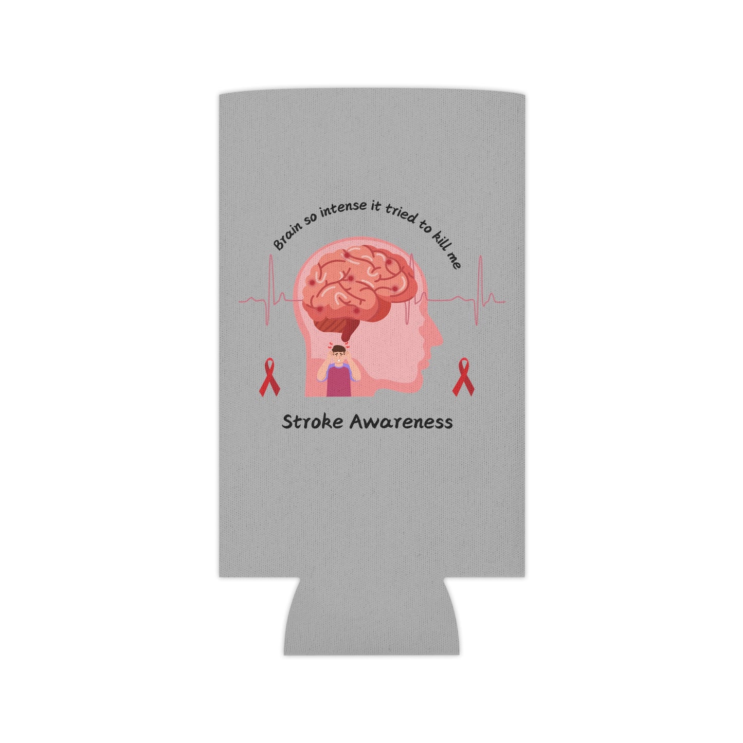 Stroke Awareness Coozie Can Cooler