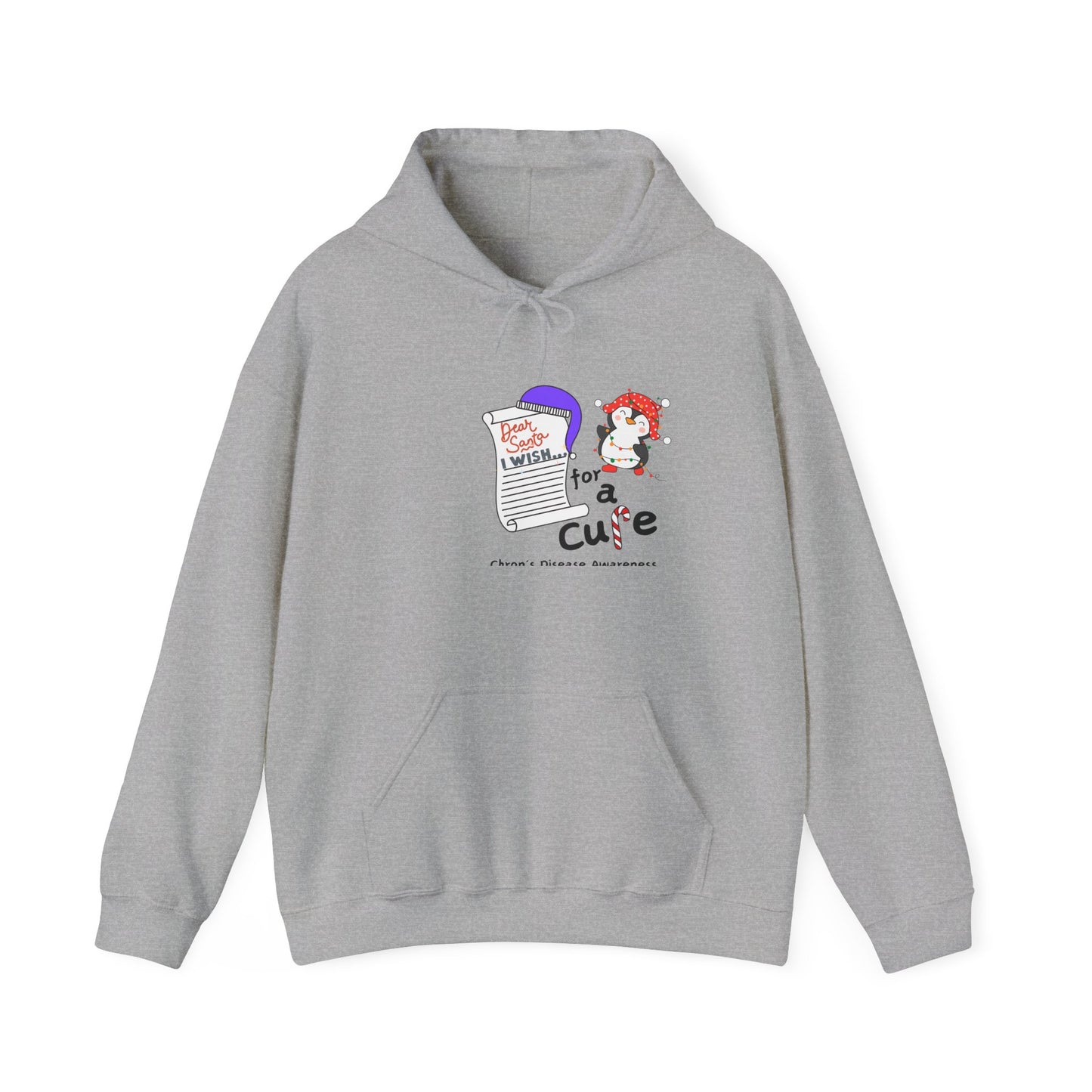 Unisex Hooded Sweatshirt, Chron's Disease Awareness Hoodie, Holiday Gift Ideas