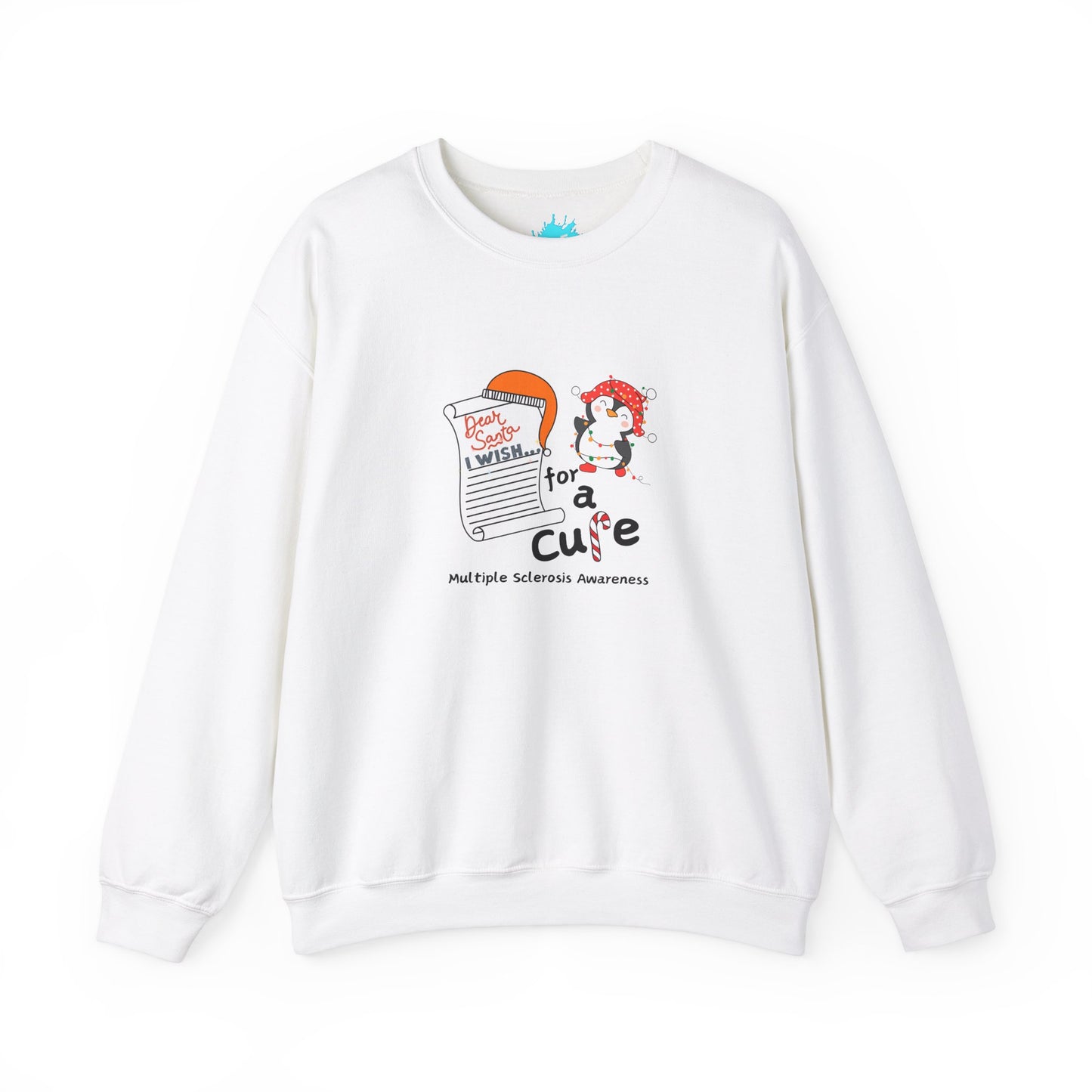 Unisex Multiple Sclerosis Awareness Crewneck Sweatshirt, Holiday Gift Ideas