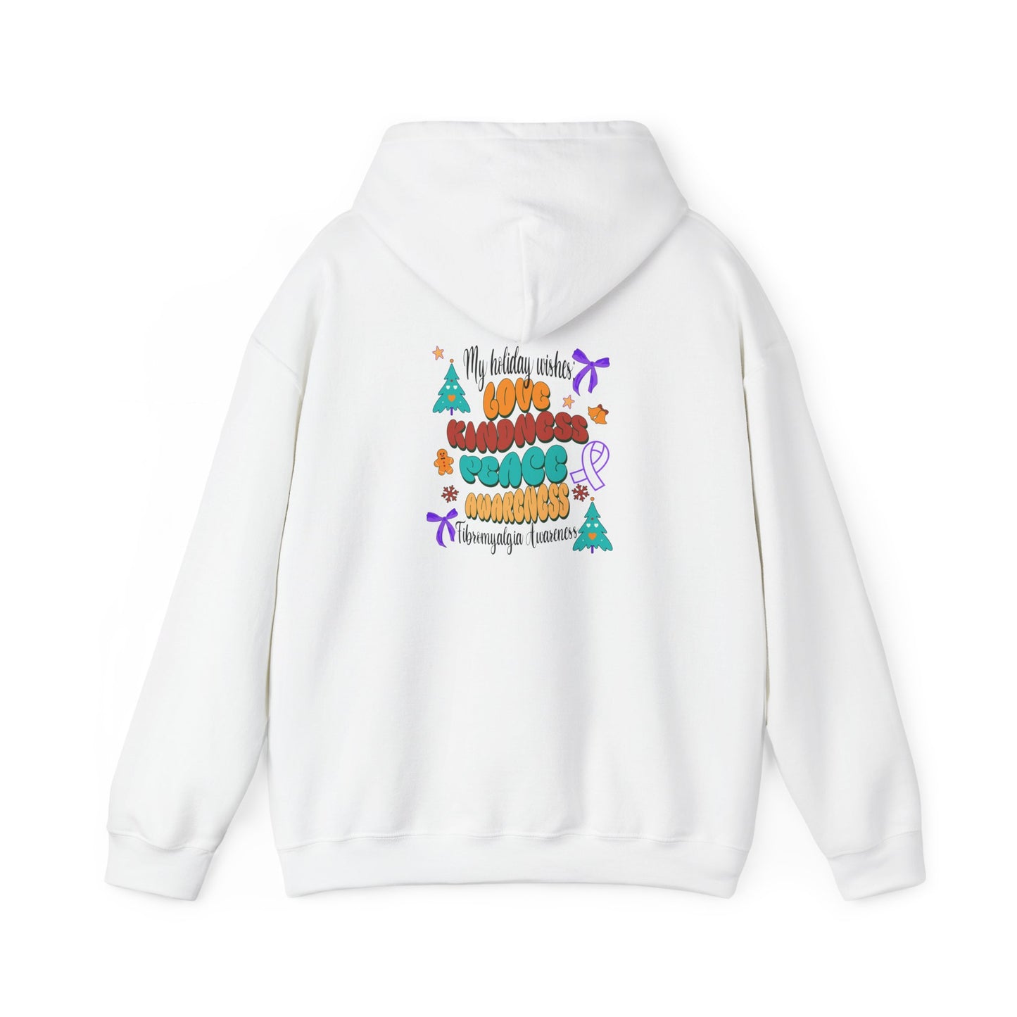 Fibromyalgia Awareness Holiday Wishes Hoodie Unisex Hooded Sweatshirt