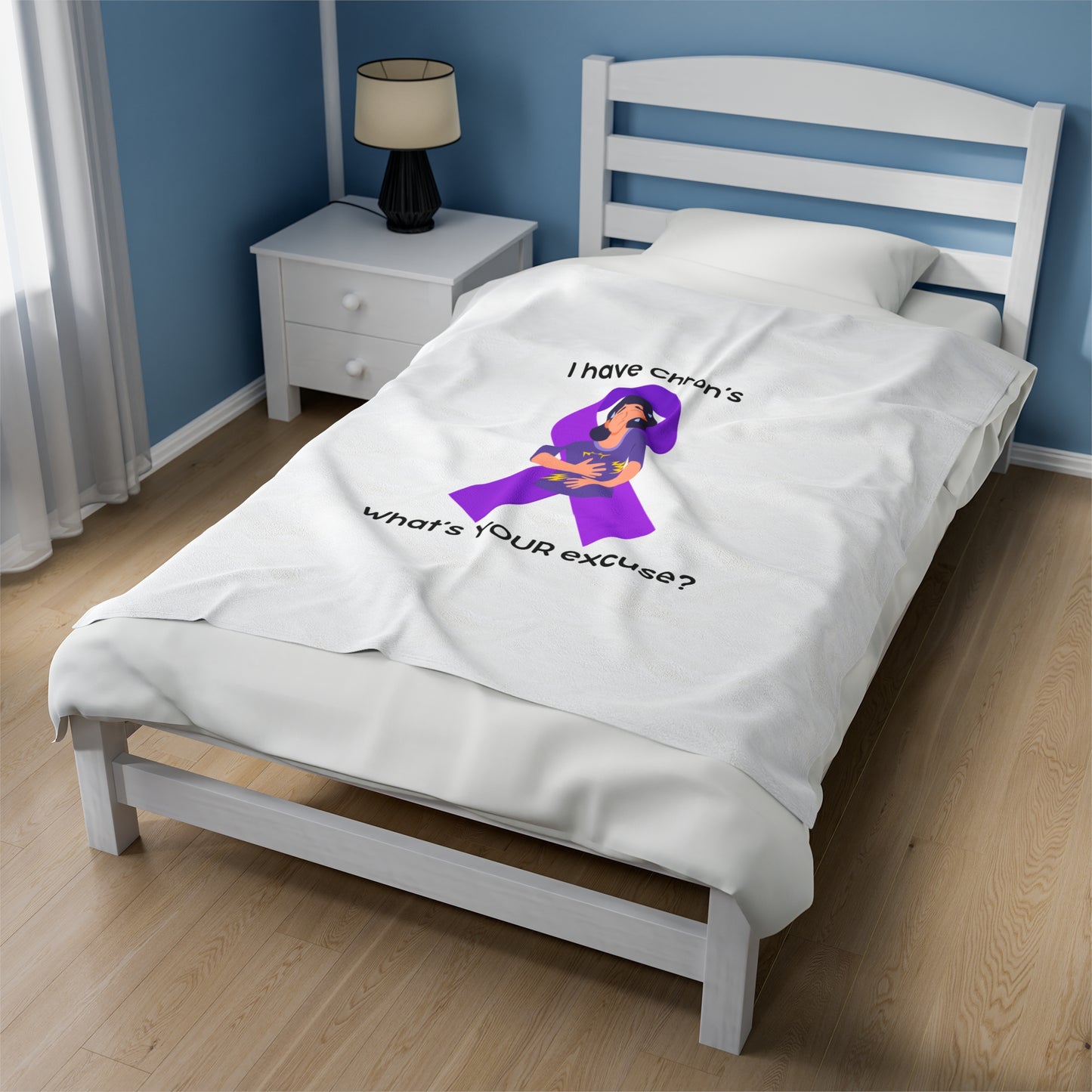 Chron's Disease Awareness Velveteen Plush Blanket