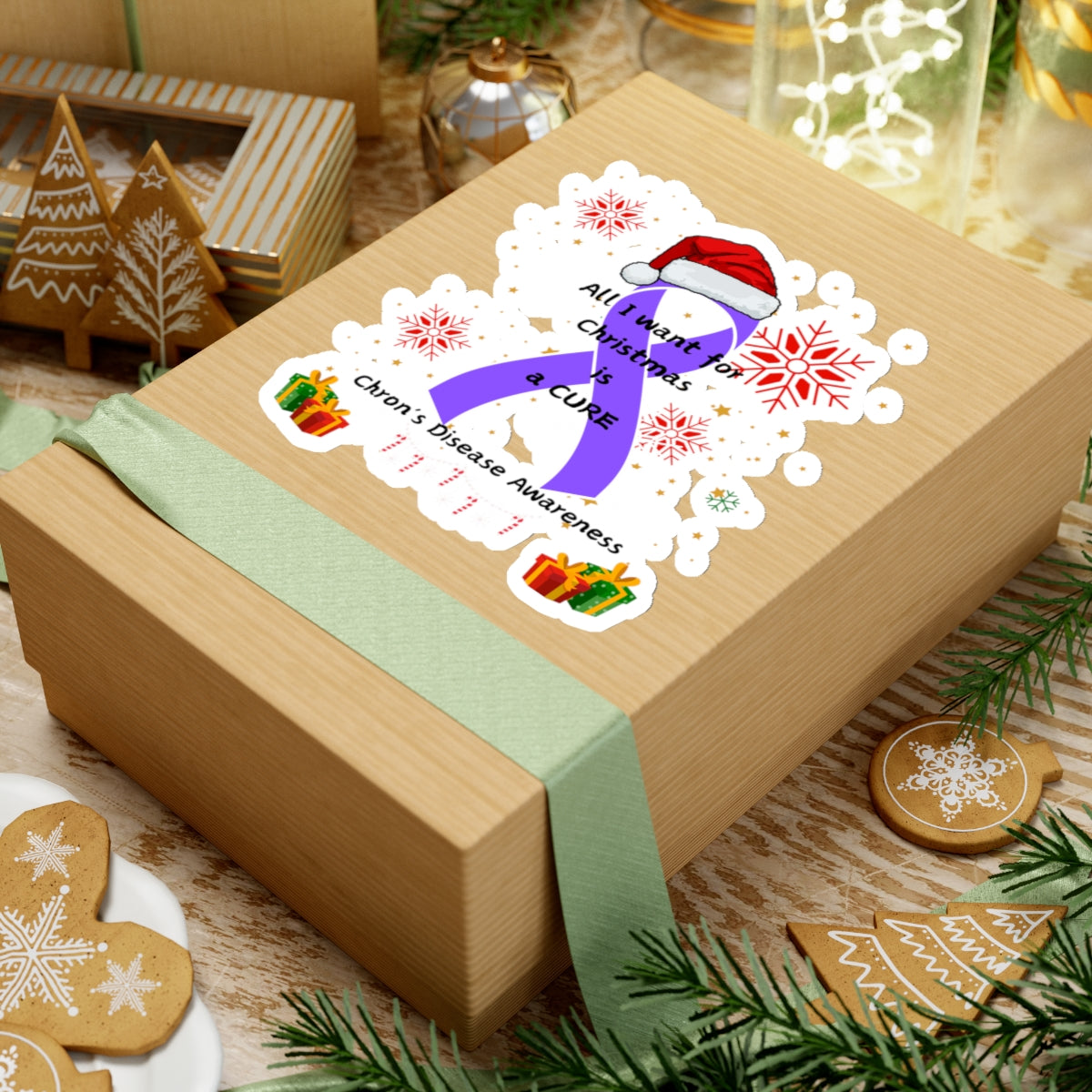 Chron's Disease Awareness Kiss-Cut Stickers