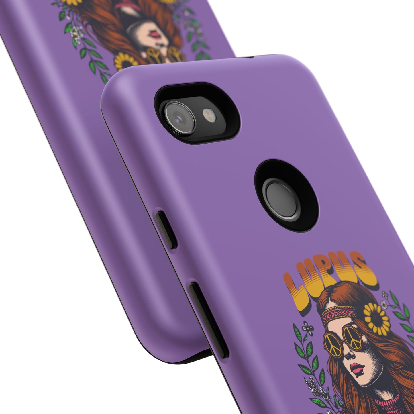 Lupus Warrior Phone Case - Stylish Purple Floral Design for Advocates