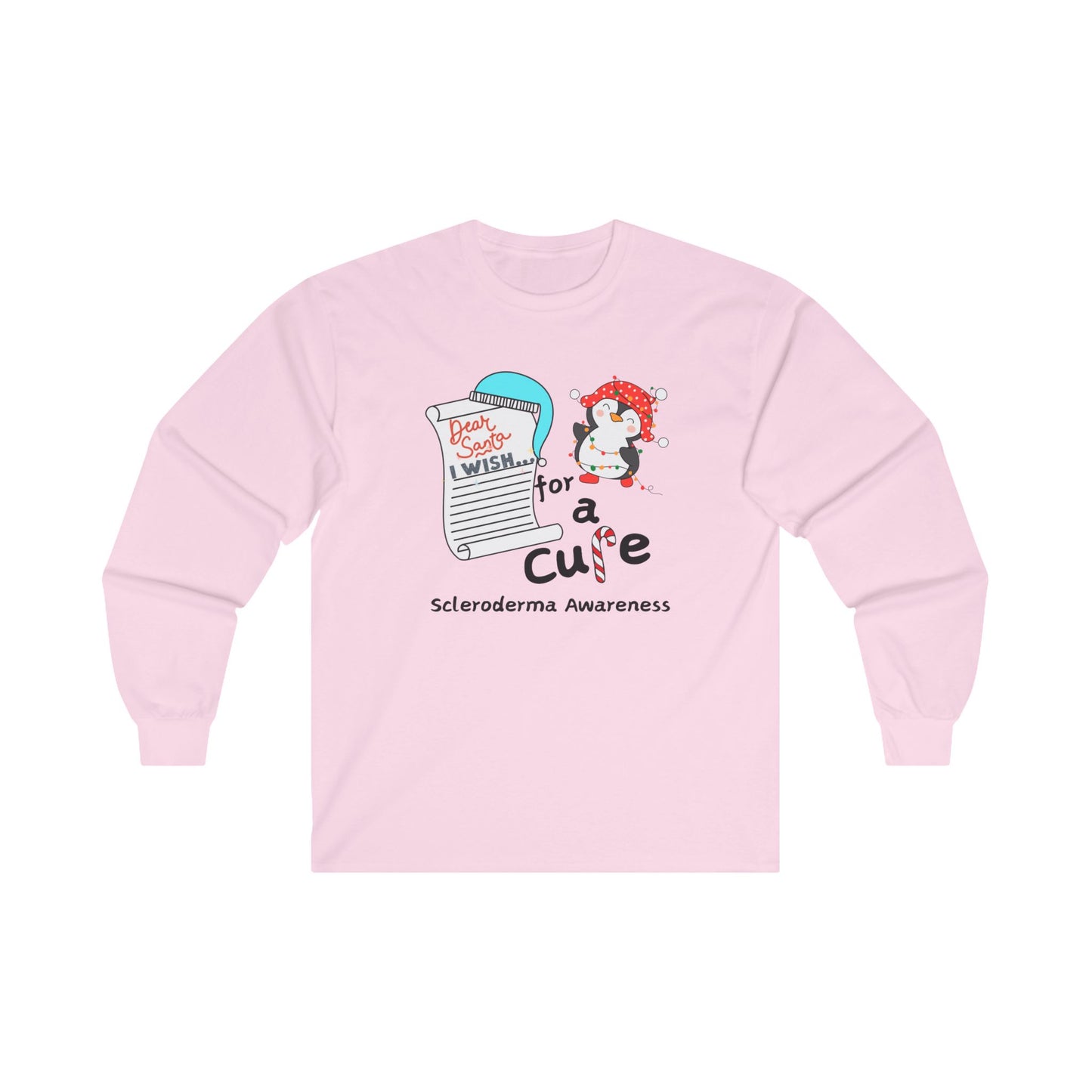 Unisex Ultra Cotton Long Sleeve Tee Scleroderma Awareness Holiday Gift