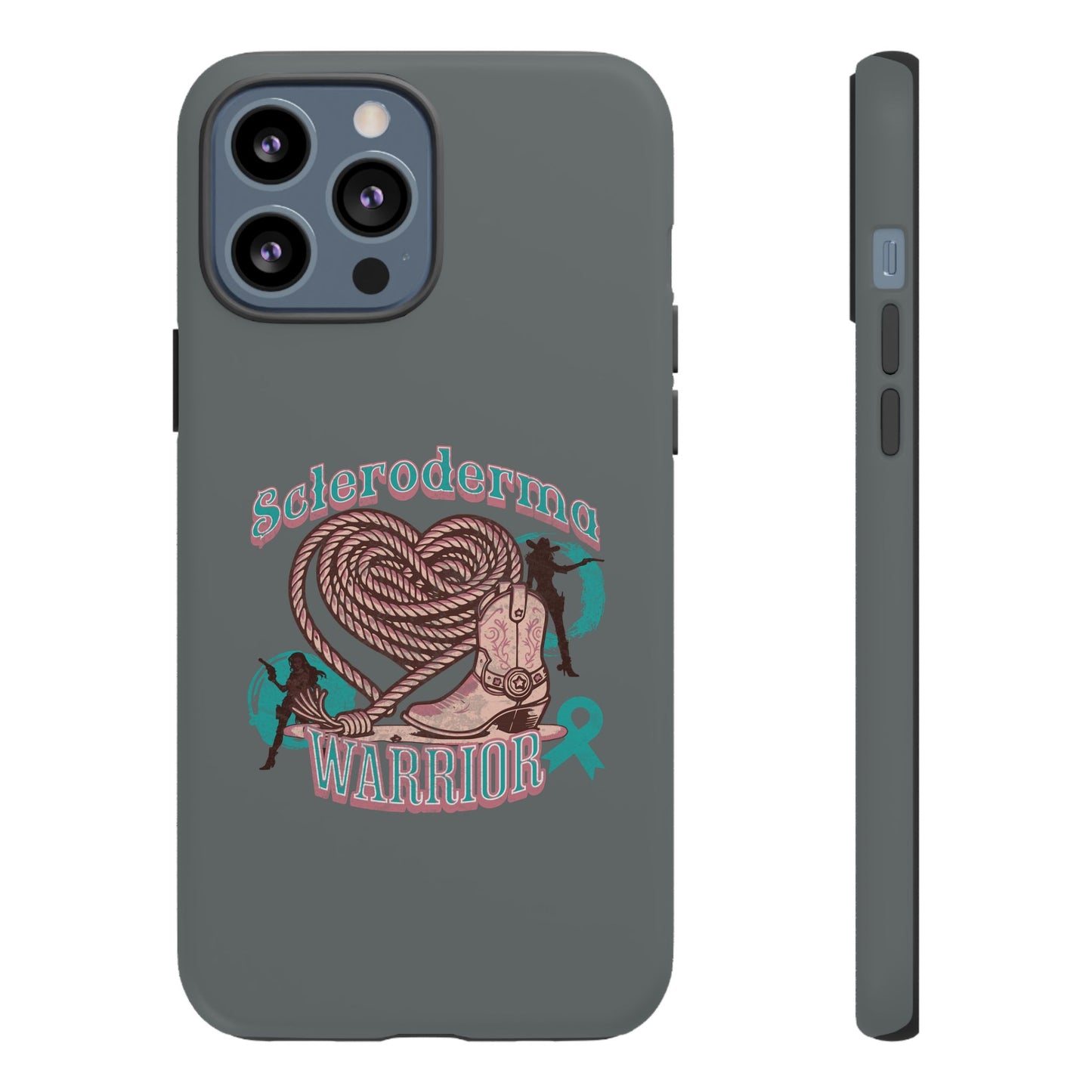 Scleroderma warrior phone case, iPhone case, valentine rodeo themed