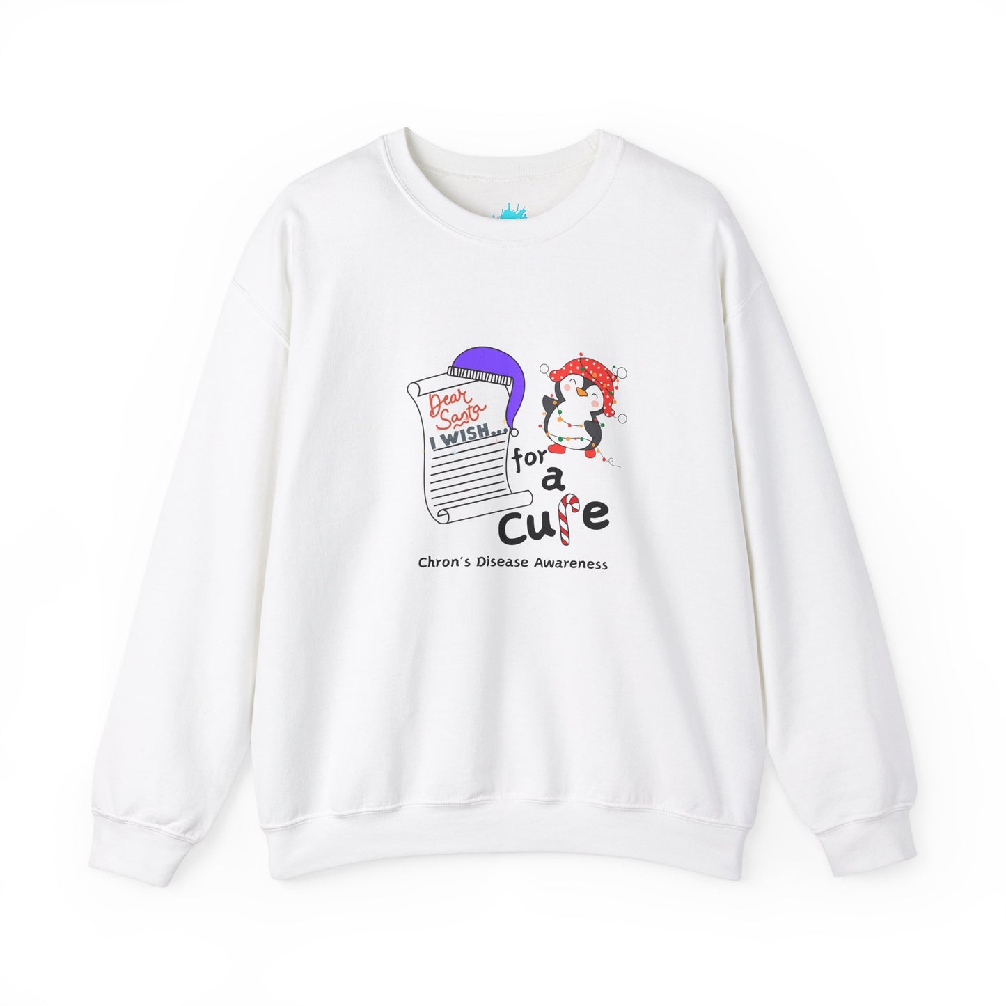 Unisex Heavy Blend™ Crewneck Sweatshirt, Chron's Disease Awareness, Holiday Gift Ideas