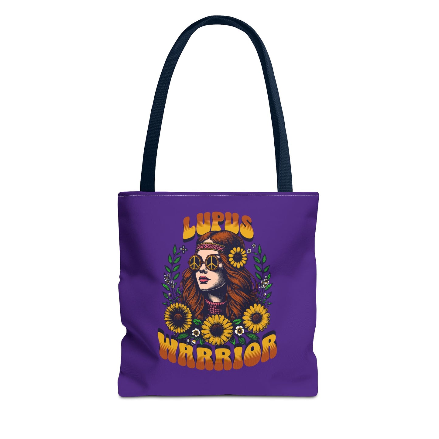 Lupus Warrior Tote Bag - Empowering Floral Design for Awareness and Support