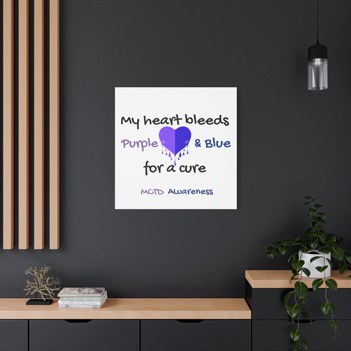 MCTD Awareness Home Decor Matte Canvas, Stretched, 1.25"