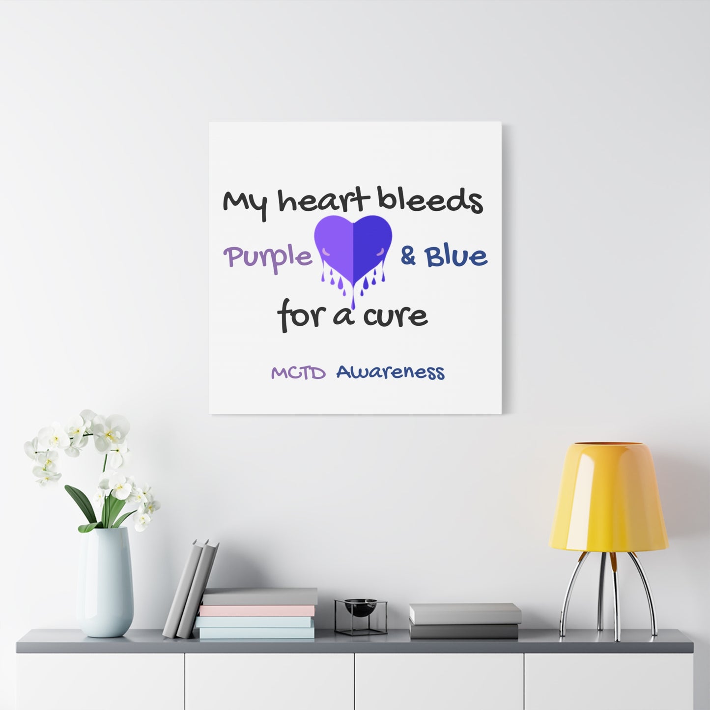MCTD Awareness Home Decor Matte Canvas, Stretched, 1.25"