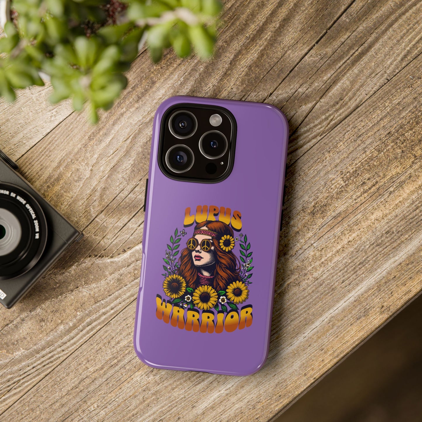 Lupus Warrior Phone Case - Stylish Purple Floral Design for Advocates