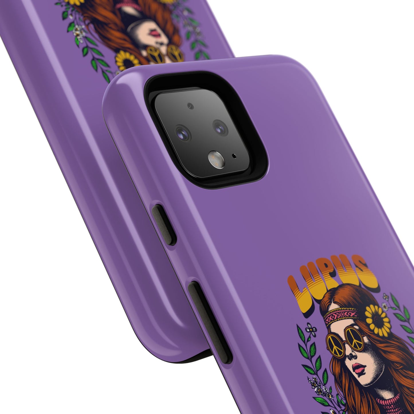 Lupus Warrior Phone Case - Stylish Purple Floral Design for Advocates