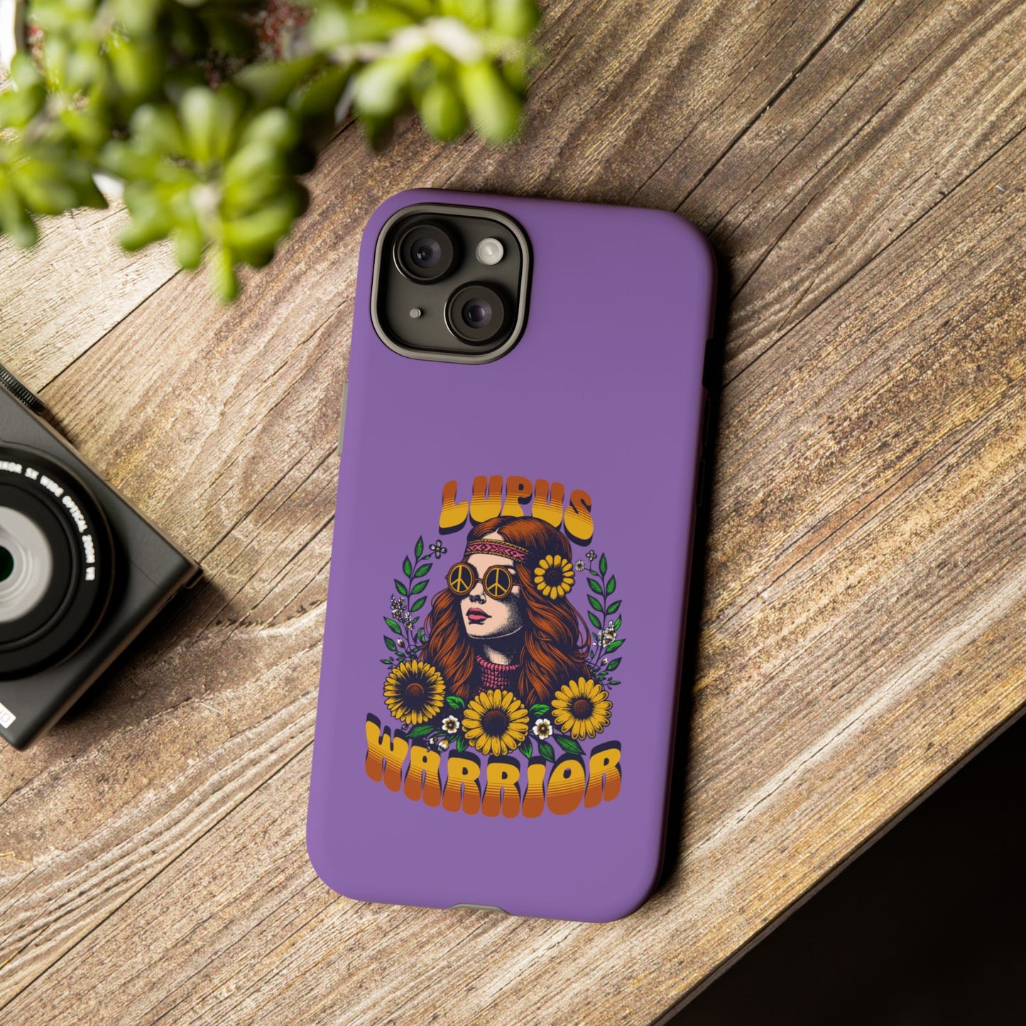Lupus Warrior Phone Case - Stylish Purple Floral Design for Advocates