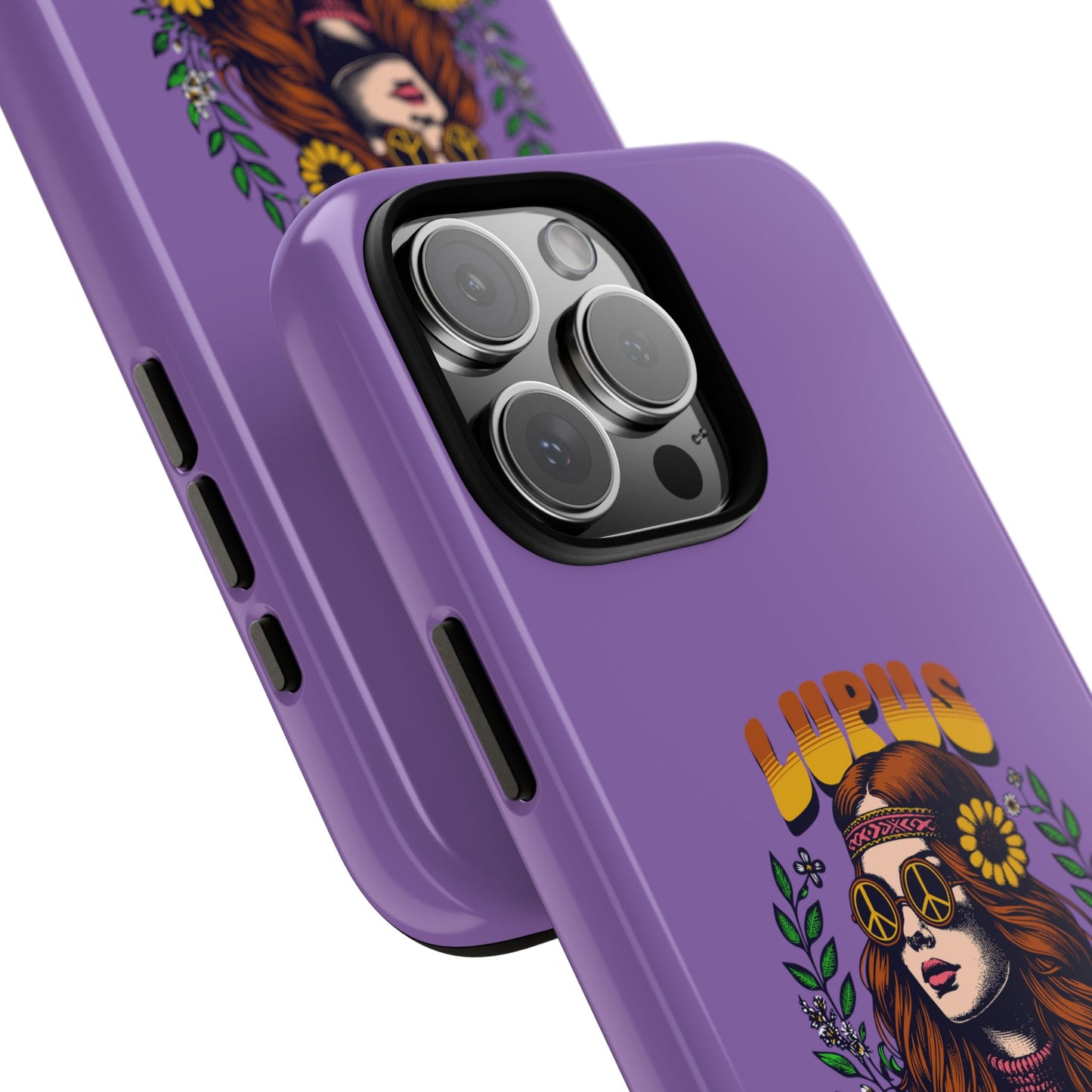 Lupus Warrior Phone Case - Stylish Purple Floral Design for Advocates